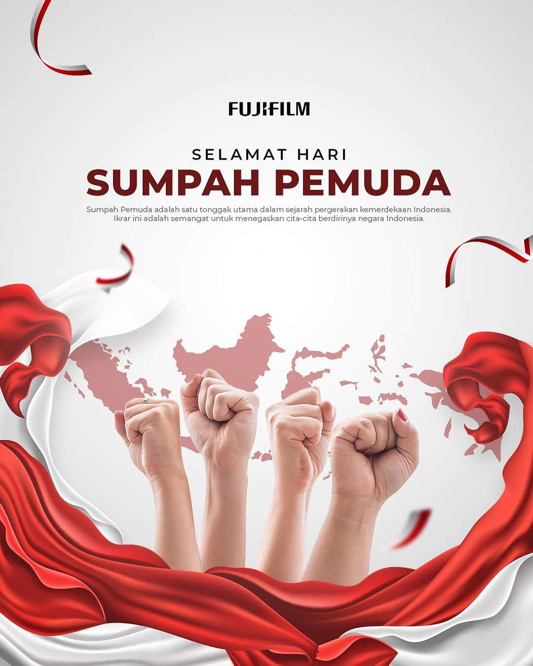 FUJIFILM INDONESIAさんのインスタグラム写真 - (FUJIFILM INDONESIAInstagram)「94 tahun yang lalu, pemuda pemudi Indonesia mendeklarasikan sumpah mereka untuk Indonesia tercinta. Di momen peringatan ini, mari kita sama-sama menjaga sumpah para pemuda terdahulu dengan sepenuh jiwa untuk berkarya untuk Indonesia   #FujifilmIndonesia #Fujifilm_id」10月28日 12時28分 - fujifilm_id