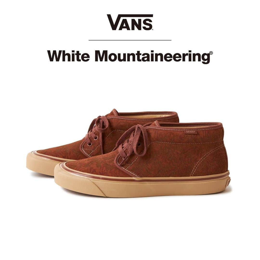 ホワイトマウンテニアリングのインスタグラム：「_ White Mountaineering 23AW Collection  Collaborated with @vans Release on October 28th（Sat）  White Mountaineering × VANS  “CHUKKA 49 DX” ￥16,500（Tax in）  #whitemountaineering_VANS #whitemountaineering #VANS #vanschukka49dx #vanssk8low」