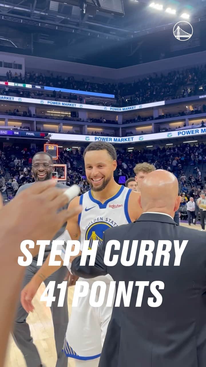 ゴールデンステート・ウォリアーズのインスタグラム：「Second game of the regular season!   Steph Curry💪」
