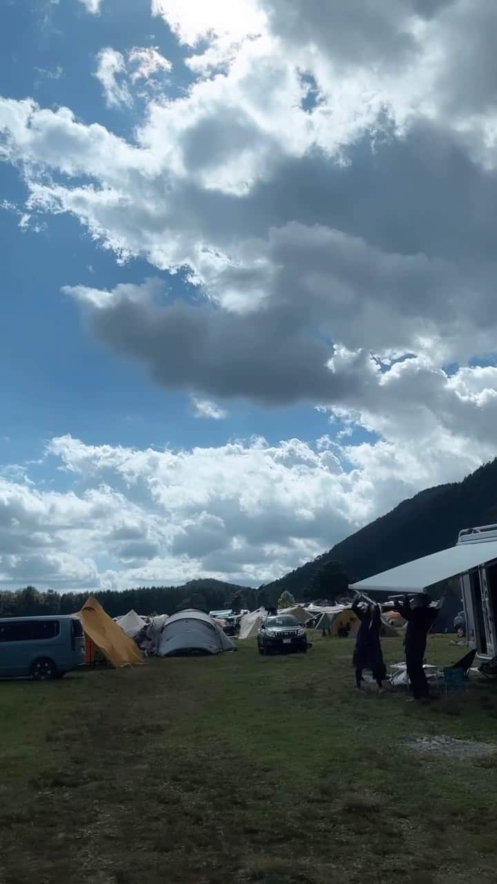 竹内佳菜子のインスタグラム：「富士山のふもと ふもとっぱらキャンプ場🤩」