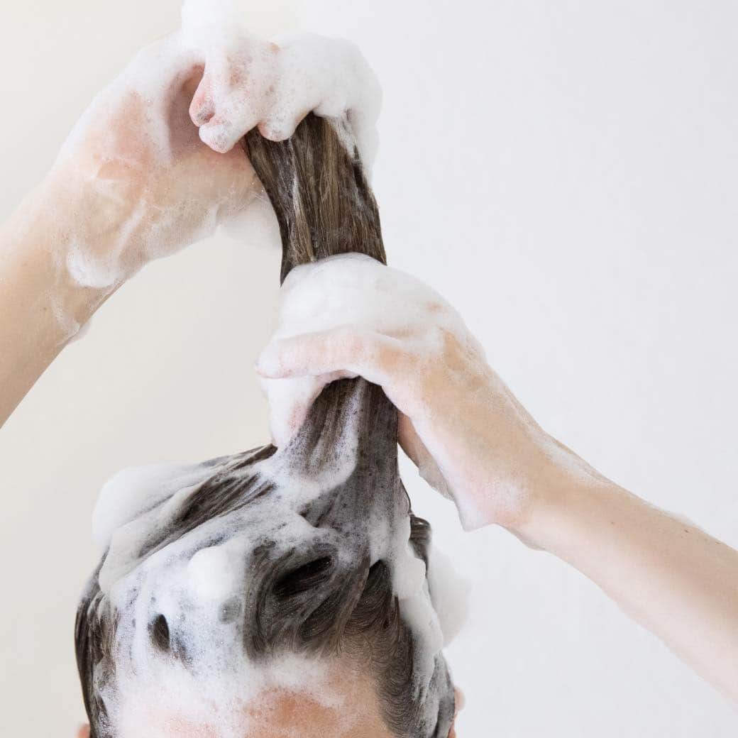 shiroのインスタグラム：「週末のバスタイムには、がごめ昆布のとろみ成分で髪にもたっぷりの水分を補給。  For your weekend bath time, the viscous ingredients of Gagome Kombu will replenish your hair with plenty of moisture.  #SHIRO #がごめ昆布シャンプー #がごめ昆布コンディショナー」
