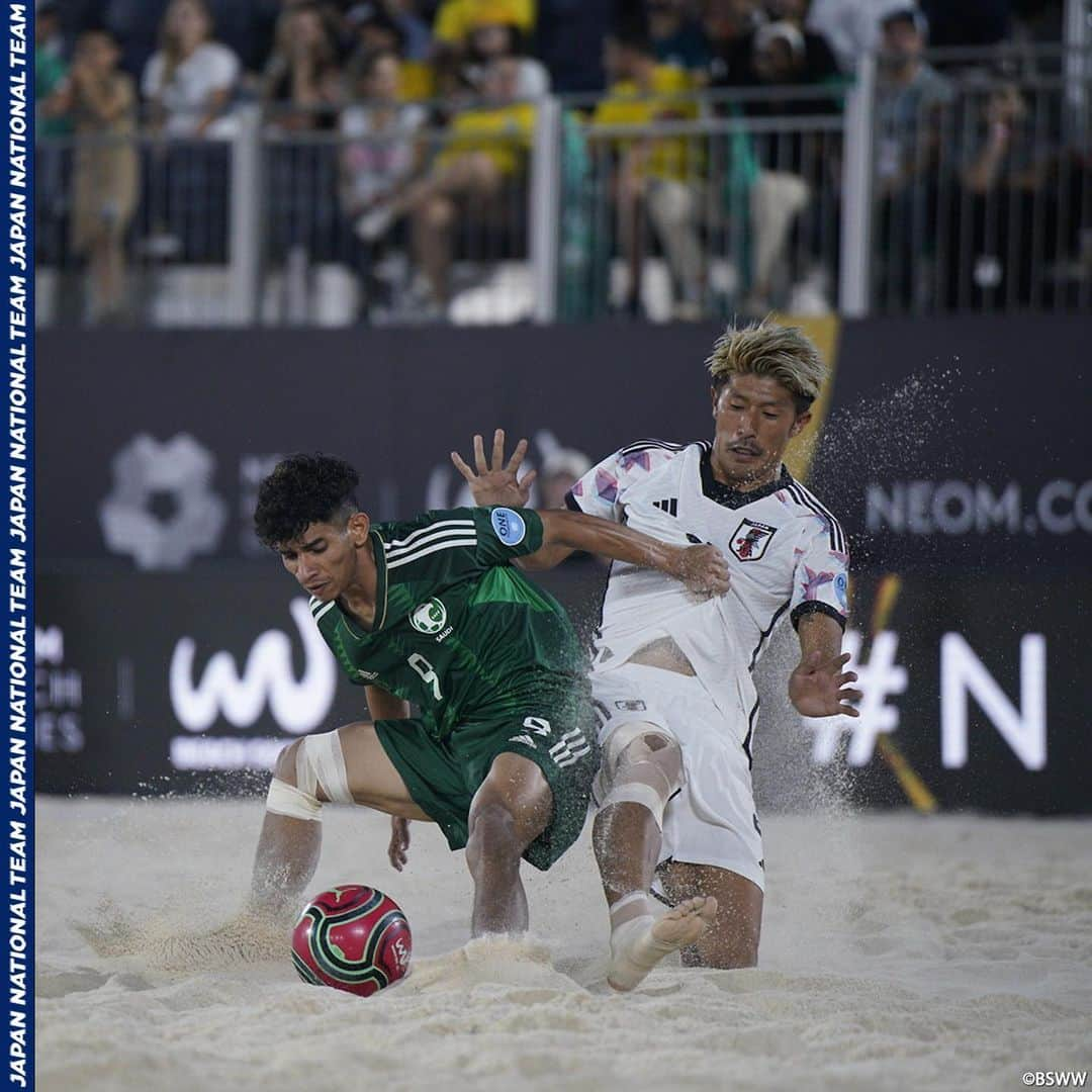 日本サッカー協会さんのインスタグラム写真 - (日本サッカー協会Instagram)「. 🔹ビーチサッカー日本代表 🔹 【2023.10.27 Match Report✍️】  NEOM Beach Soccer Cup第3戦 サウジアラビア代表戦に勝利し決勝進出🏆  決勝は29日(日)2時キックオフ🏖⚽ 試合の模様は以下URL先でライブ配信されます！ 🔗https://beachsoccertv.com/en ※視聴にはサイトへの登録が必要です  詳しいレポートはプロフィールのJFA公式サイト『JFA.jp』から✍  #夢への勇気を #jfa #daihyo #ビーチサッカー日本代表 #ビーチサッカー #BeachSoccer #⚽」10月28日 15時34分 - japanfootballassociation