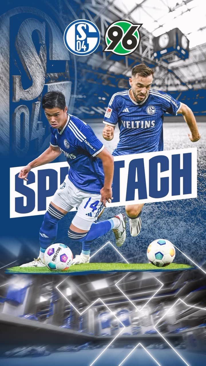 シャルケ04のインスタグラム：「⚒️ SPIELTACH 🆚 @hannover96  🕐 13.00 CEST #⃣ #S04H96 . . #Schalke #S04 #Knappen #Football #Soccer #Fußball #Futbol #Matchday #EinLebenLang #🔵⚪️」