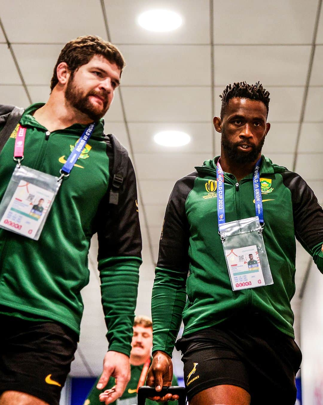 ラグビー南アフリカ代表さんのインスタグラム写真 - (ラグビー南アフリカ代表Instagram)「The #Springboks are in the house 🙌 #StrongerTogether #RWCFinal #RSAvNZL」10月29日 2時55分 - bokrugby