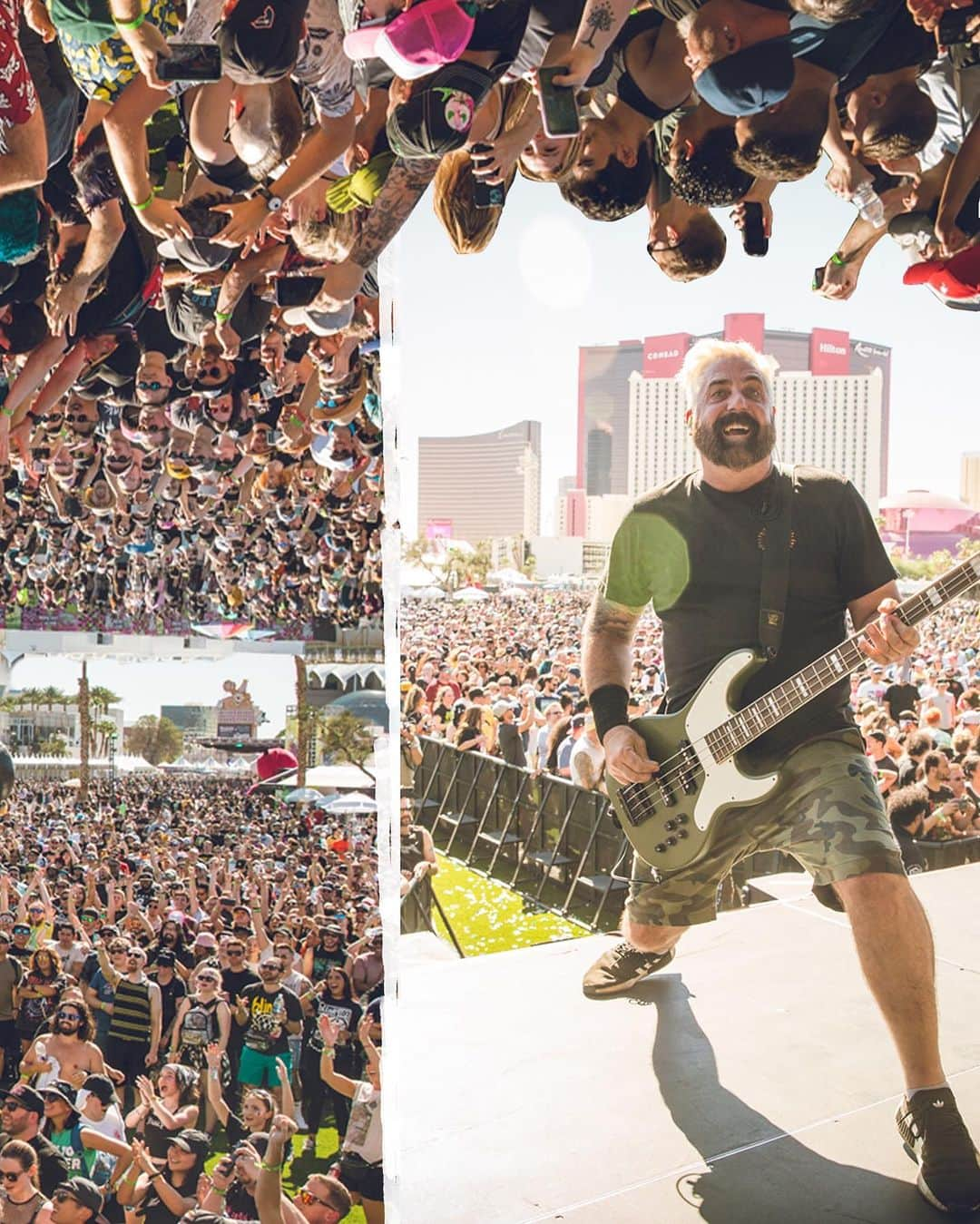 Zebraheadさんのインスタグラム写真 - (ZebraheadInstagram)「Thanks again to EVERYONE who came out so freaking early to When We Were Young Festival.  We really really felt the love!! Here is a celebration collage.  Yeah!!!  Photos by @kevinbaldes  Collage by @suzimue」10月29日 3時03分 - zebraheadofficial