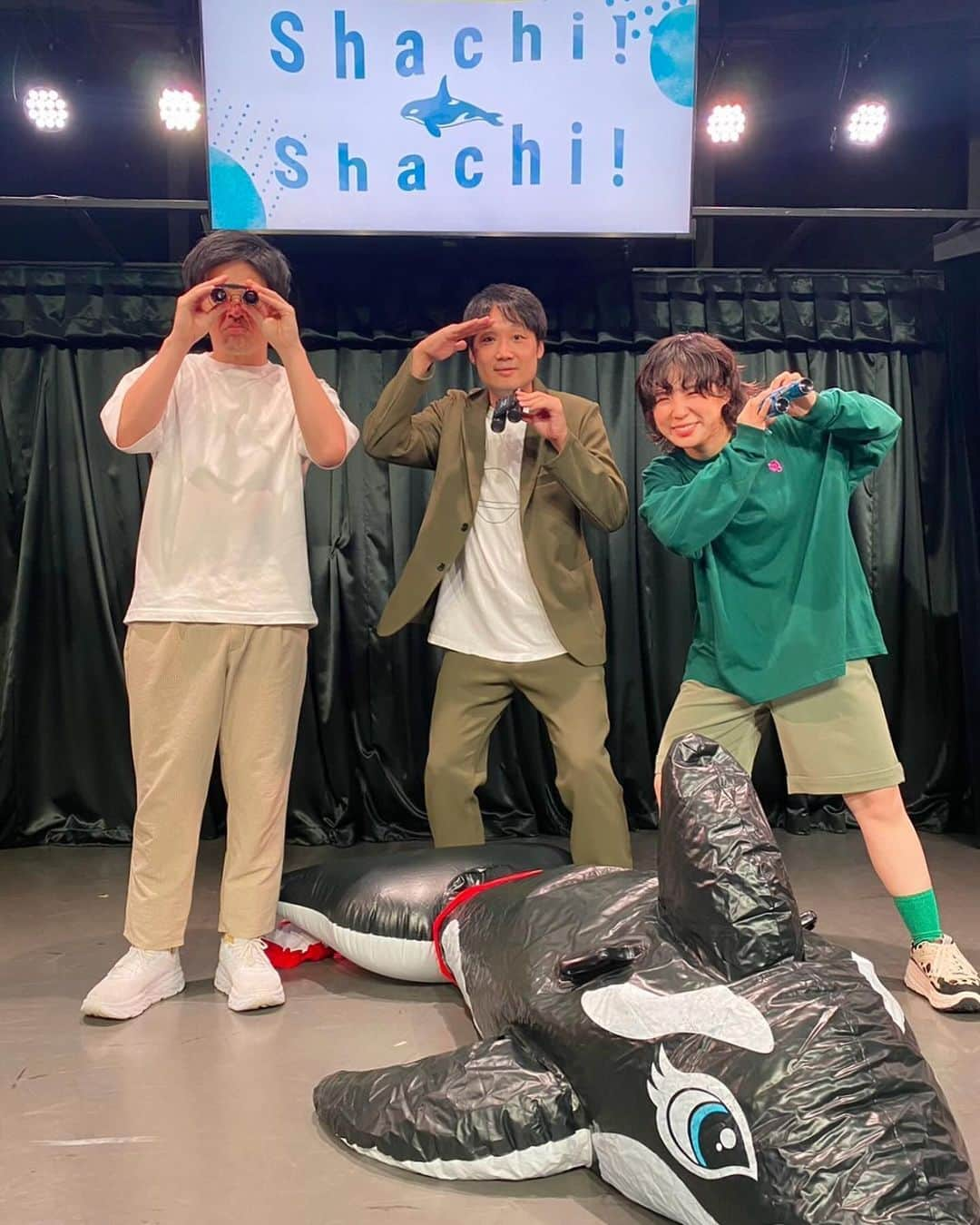 光永さんのインスタグラム写真 - (光永Instagram)「今月もShachi! Shachi!ありがとうございましたー！！ とらふぐに来てもらいました❤️‍🔥阿部も田畑も変でした🥺😂 阿部の通天閣セリフをまた観れて上がったのと、田畑のサザン偽装問題もなんとか共感されて一件落着でした😂 いや〜ようさん暴れた〜〜！！！ ほんでせっかく詰め込みスケジュールの中新ネタ絞り出したのに、大ハプニングしてしまいました！ あーん！またどこかでちゃんと見せれる時を必ずや〜😂😂😂すんません〜🥹 ㅤㅤㅤㅤㅤㅤㅤㅤㅤㅤㅤㅤとにかく楽しい1時間でした❤️‍🔥 ㅤㅤㅤㅤㅤㅤㅤㅤㅤㅤㅤㅤ 次回は、11月26日(日)ゲストはマルセイユです！チケット発売中！ ㅤㅤㅤㅤㅤㅤㅤㅤㅤㅤㅤㅤ #とらふぐ #光永　#シャチシャチシャチ #shachishachi #シャチシャチ」10月28日 18時41分 - hinata_official__