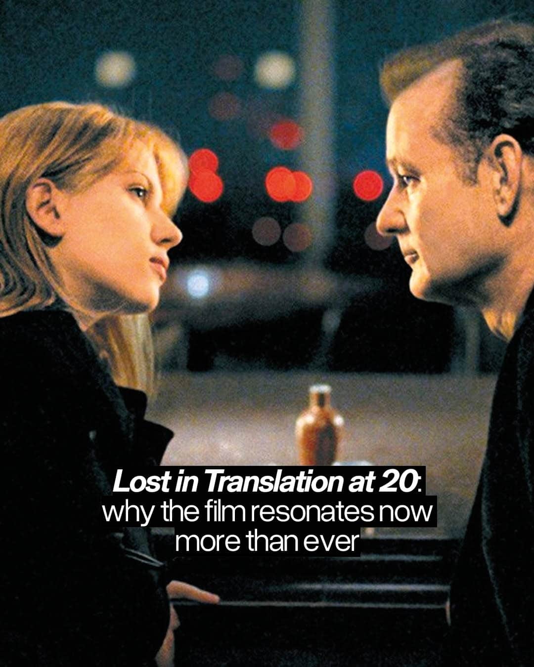 Dazed Magazineのインスタグラム：「What distinguishes @SofiaCoppola’s Lost in Translation from other chronicles of desolation is its timelessness. ⁠ ⁠ Twenty years after its UK release on October 28 2003, the film lives on through grainy TikTok edits and fan-made Etsy posters, the majority of which feature Johansson’s iconic pink wig and her famous line “I just don’t know what I’m supposed to be.” In the comments section of one particular TikTok post, legions of Gen Z girls have commented “I am her”.⁠ ⁠ This may be surprising to some, as Charlotte herself does not exactly give off the most ‘relatable’ vibes: she’s a Yale grad, doesn’t appear worried about money, and is staying at a luxury hotel in Japan. This isn’t something that has escaped Coppola’s notice. ⁠ ⁠ “I was so surprised so many people connected to it. I thought: ‘Who cares about a privileged young woman who doesn’t know what she’s doing with her life?’”, she said in a recent article. “But the ultimate thing it was about, to me, was a connection. And I think we’re all looking for this. It was about unexpected moments of connection.” ⁠ ⁠ Read more through the link in our bio 🔗⁠ ⁠ 📷 Lost In Translation (2003)⁠ ✍️ Isabella Guarnieri⁠」