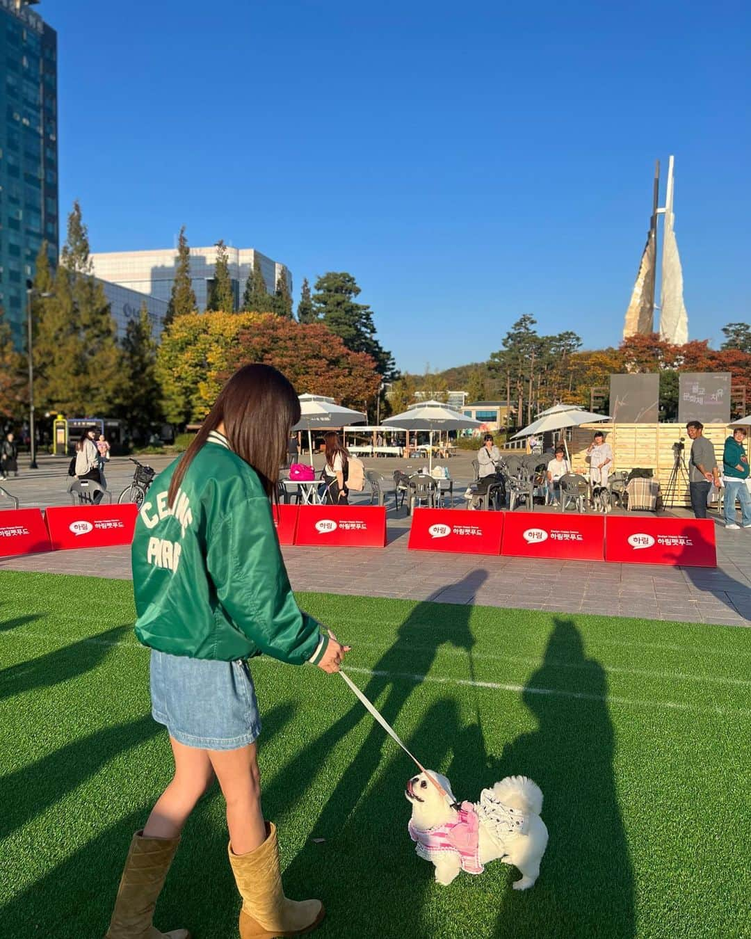 カン・イェウォンさんのインスタグラム写真 - (カン・イェウォンInstagram)「줄리와함께🩵  #동물교감치유문화제」10月28日 18時47分 - kangyewon0315