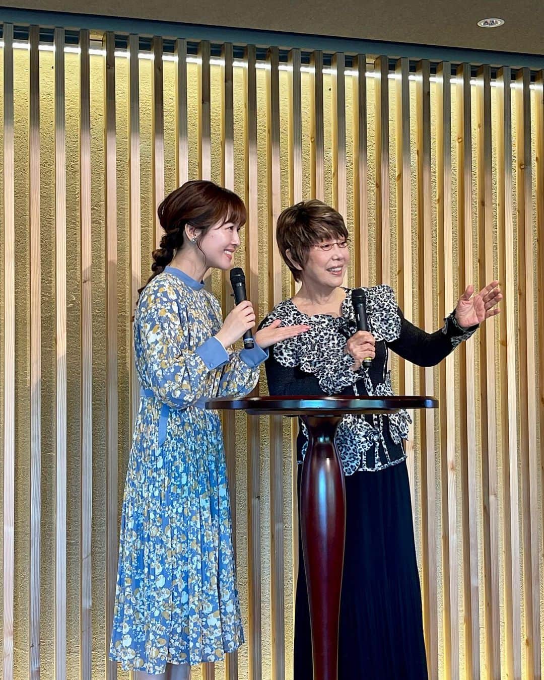 加藤響子さんのインスタグラム写真 - (加藤響子Instagram)「トークイベントでご一緒させてもらった平野レミさん😍 想像以上に可愛らしくチャーミングで ユーモアがあってとっても素敵な女性でした🍳 レミさんのおもしろアイディア料理も たくさんご紹介いただきました👩‍🍳💗 レミさんありがとうございました☺️」10月28日 19時33分 - katokyooooooooo