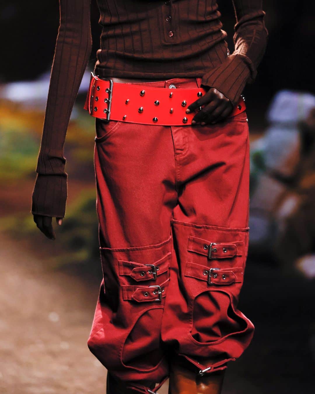 のインスタグラム：「FALL WINTER 2023⁣ ⁣ The buckled series from Blumarine Fall Winter 2023 show is now available. Discover more via the link in bio.⁣ ⁣ #Blumarine #BlumarineFW23」