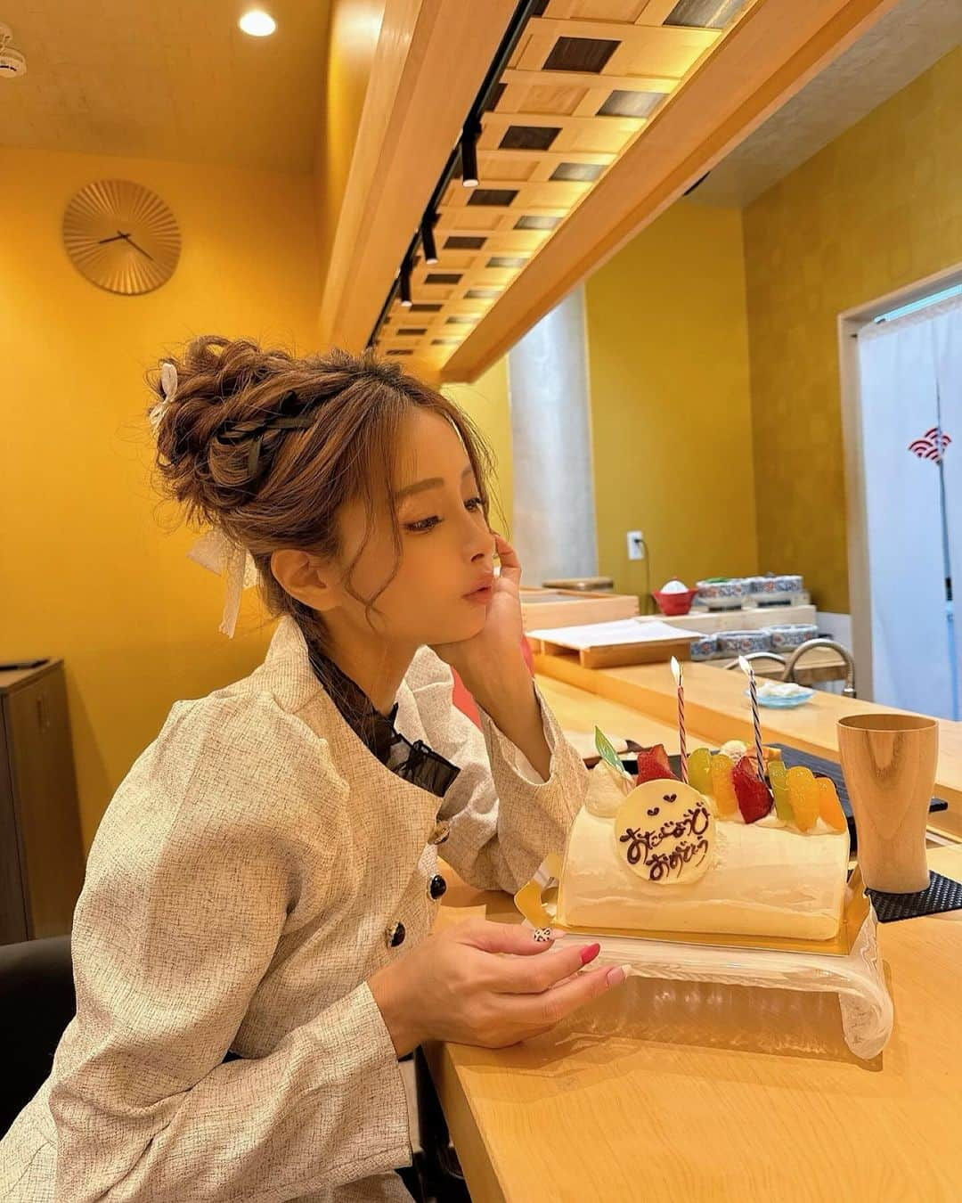 MARIKOさんのインスタグラム写真 - (MARIKOInstagram)「. . 誕生日ディナー😋🍣✨ 初めて行ったけど全部美味しかった♡♡ . . . . . . #誕生日#誕生日ディナー #寿司#🍣」10月28日 20時15分 - marichi.1010