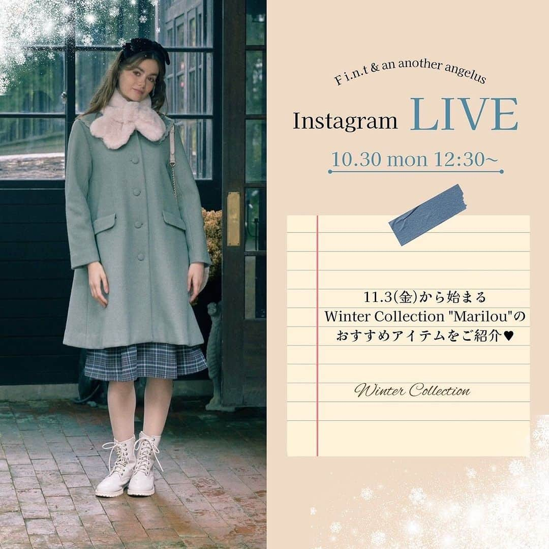 F i.n.t_officialさんのインスタグラム写真 - (F i.n.t_officialInstagram)「. .  ┈┈┈┈┈┈┈┈┈┈┈ ⁡ 𝘍 𝘪.𝘯.𝘵'𝘴 𝘤𝘰𝘭𝘰𝘳 𝘤𝘰𝘰𝘳𝘥𝘪𝘯𝘢𝘵𝘦 " 𝘣𝘭𝘶𝘦 × 𝘨𝘳𝘢𝘺 "🦭💙 ⁡ ┈┈┈┈┈┈┈┈┈┈┈ ⁡ ⁡ 大人気カラー【Blue】とトレンドカラー【Gray】 でつくるおすすめカラーコーデ🦓 ガーリーからスポーティまで 色々なキーカラーアイテムが揃っております🫐🤍 ⁡ \  𝘪𝘵𝘦𝘮 / ⁡ ◯ リボン風タック衿ブラウス ◯ ミドル丈ケープトレンチ ◯ 太ベルト付きレトロプリーツスカート ◯ リボンタイ付きロゴ刺繍衿長袖ブラウス ◯ 刺繍入りダンボールニットプルオーバー ◯ ロゴ刺繍入りサイドプリーツチェックミニスカート ⁡ 𝖼𝗈𝗆𝗂𝗇𝗀 𝗌𝗈𝗈𝗇... ◯ レイヤード風チェックミニワンピース ⁡ ⁡ 是非チェックしてくださいね🐇♡ ⁡ ⁡ ----------------------------- 🎬 #𝐈𝐆 𝐋𝐈𝐕𝐄のお知らせ ❄️ ----------------------------- ⁡ 明後日10/30(月)お昼12:30過ぎ頃から  @fi.n.t_official でインスタライブを行います❤︎ テーマは『Winter Collectionおすすめアイテムをご紹介🤍』 ⁡ まいまい&さゆりん&つきがお届けします♪ 是非ご覧ください♡ コメントなどもお気軽にお待ちしております。 お楽しみに…♡ ⁡  ￣￣￣￣￣￣￣￣￣￣ ⁡ #fint #フィント #ブルーコーデ #レトロコーデ #オータムコーデ #ガーリーコーデ  #スポーティガーリー #秋コーデ #冬コーデ  #置き画 #置き画倶楽部 #おきがくらぶ  #ワンピース #ワンピコーデ #アウター #トレンチ #ブルー推し  #mintcoordinate #gray #blue #blouse #skirt #onepiece #retro #retrocoordinate #retrofashion」10月28日 20時49分 - fi.n.t_official