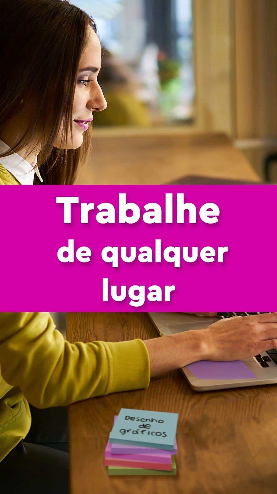 Post-it Brasilのインスタグラム：「Em um café, restaurante ou na sua mesa; trabalhe de onde quiser e liberte suas ideias com o Post-it® 👀. #LiberteSuasIdeias #Criatividade #NotasAdesivas」