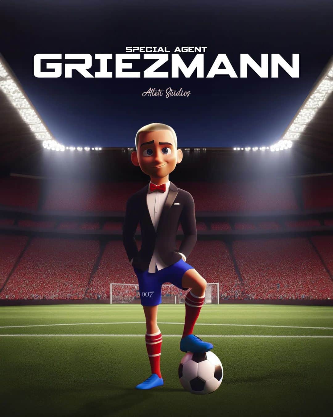 アトレティコ・マドリードのインスタグラム：「🎬 International Animation Day!  🤔 ¿Qué otra combinación personaje de animación - futbolista de nuestro Atleti haría magia sobre el terreno de juego?」
