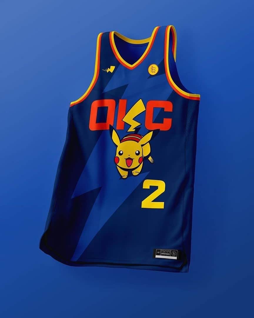 FIBAのインスタグラム：「If Pokemon inspired the NBA jerseys ⚡️  📸 @consciousbb」