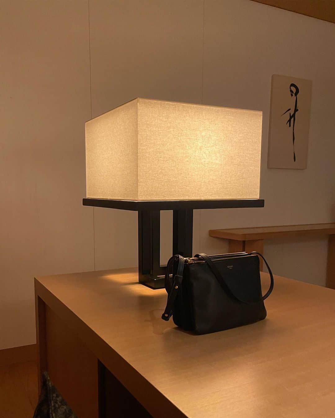 大坪はるらのインスタグラム：「@celine  🖤」