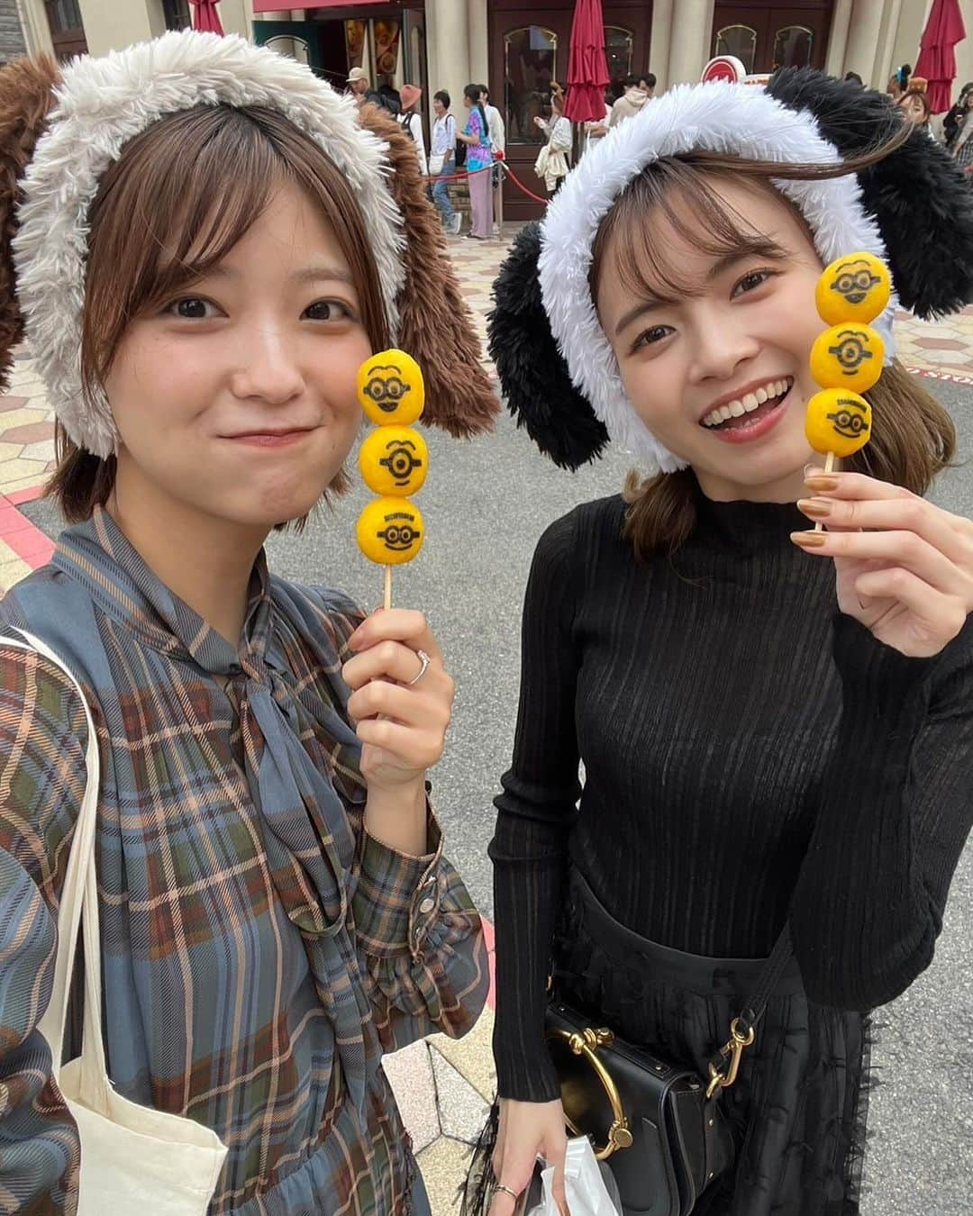 新條由芽さんのインスタグラム写真 - (新條由芽Instagram)「. みおちゃんとUSJに遊びに行った🌎  ハロウィンでゾンビさんたくさん居て楽しすぎた🧟‍♀️  色違いのスヌーピーカチューシャつけてお揃い🫶 アトラクション乗ってフードもたくさん食べてハロウィンも楽しくて満喫🫶  美味しいお好み焼きも食べられた🥺  またいこお」10月28日 22時04分 - yume_shinjo