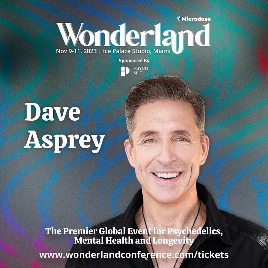 のインスタグラム：「I’m thrilled to be a part of the Wonderland Conference, where the brightest minds in psychedelics, biohacking and mental health are uniting to empower people to uncover the secrets to a healthier, longer life!  Keynote: November 9th at 10:30am  @wonderlandconference」