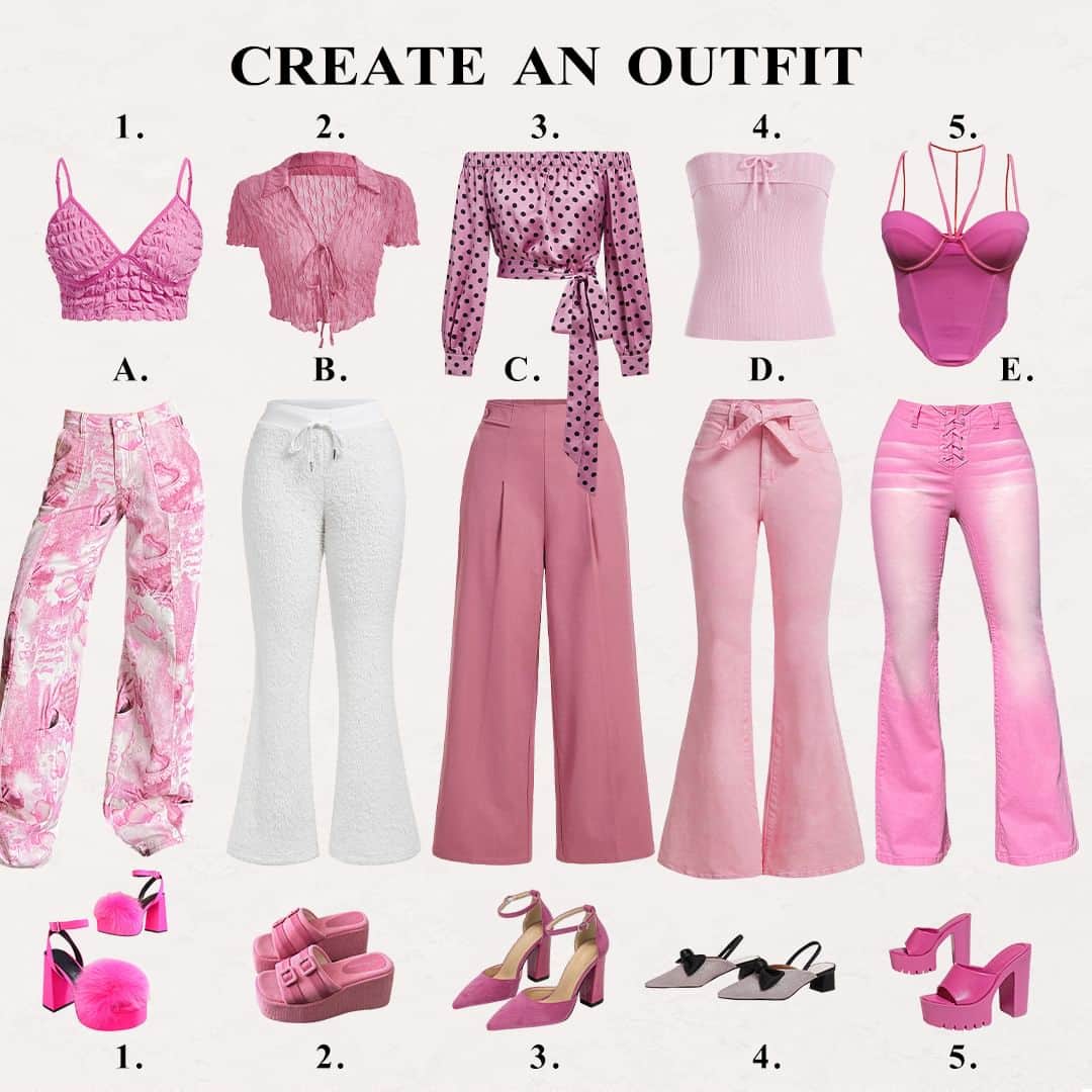 SHEINのインスタグラム：「Fierce. Flirty. Bold. 💖 Pick your player  SHEIN collections for trend lovers  #SHEINCollections #ForTrendLovers」