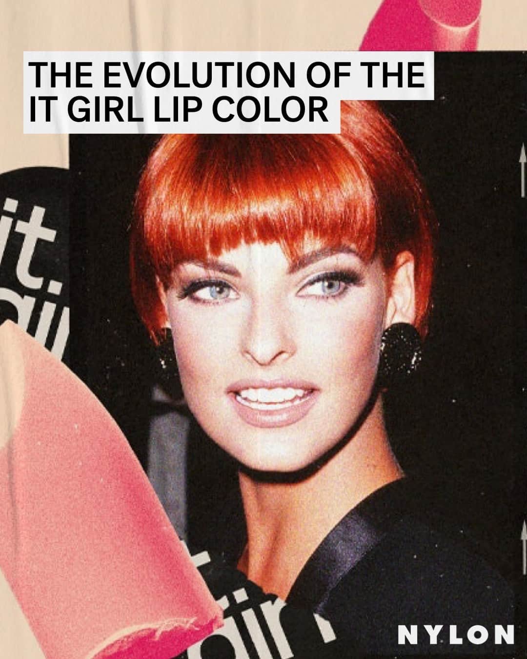 Nylon Magazineのインスタグラム：「From Marilyn Monroe's synonymous red lips to Rihanna’s 2010s love affair with MAC Ruby Woo; Hailey Bieber's shiny gloss & more — every era has its defining women, and its defining lip color. For our 2023 It Girl Issue, @samneibart unpacks a brief history of decade-defining lipsticks and the women who wore them best. Link in bio.」