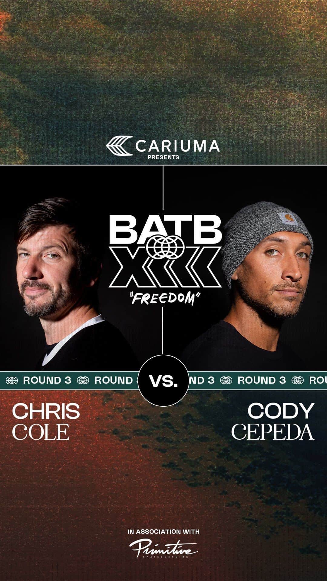 The Berricsのインスタグラム：「Previous Battle At The Berrics Champions @chriscobracole and @codycepeda are no strangers to Finals Night. But they have to get there first…  Will the BATB 2 Champ Cole chomp out the BATB7 victor for a spot in the Final Four? Or will Cody get a shot at another Championship Banner? There can be only one winner… And that winner goes to Finals Night. Ro-Sham-Bo!  Hit the link in bio to watch BATB 13: Freedom Round 3  Cody Cepeda Vs. Chris Cole now playing on TheBerrics.com and don’t forget to pick up an exclusive Round 3 BATB 13: Freedom Finals Night Ticket board 🎟️ 🛹 now available in the @berricscanteen!! #skateboardingiafun #berrics #batb13」