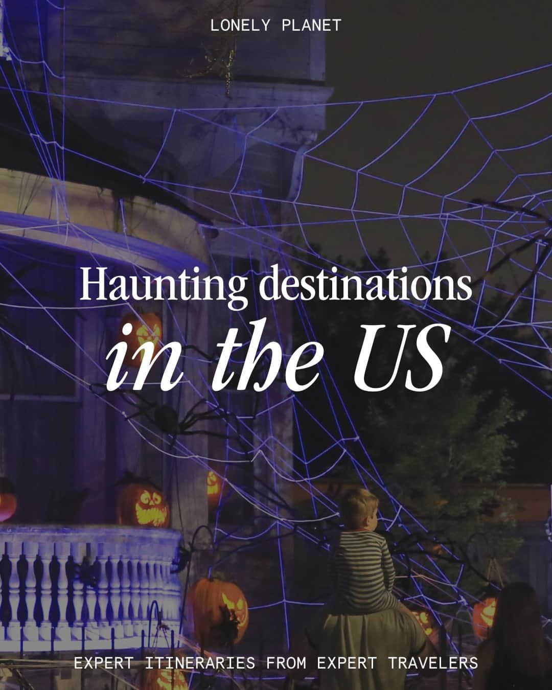 Lonely Planetのインスタグラム：「If you're less into wholesome autumn trips and more into the things that go bump in the night (we're talkin' Halloween-ready hotels, creepy cemeteries... you get it), we made this juuust for you — go get spooked whatever the time of year 👻」