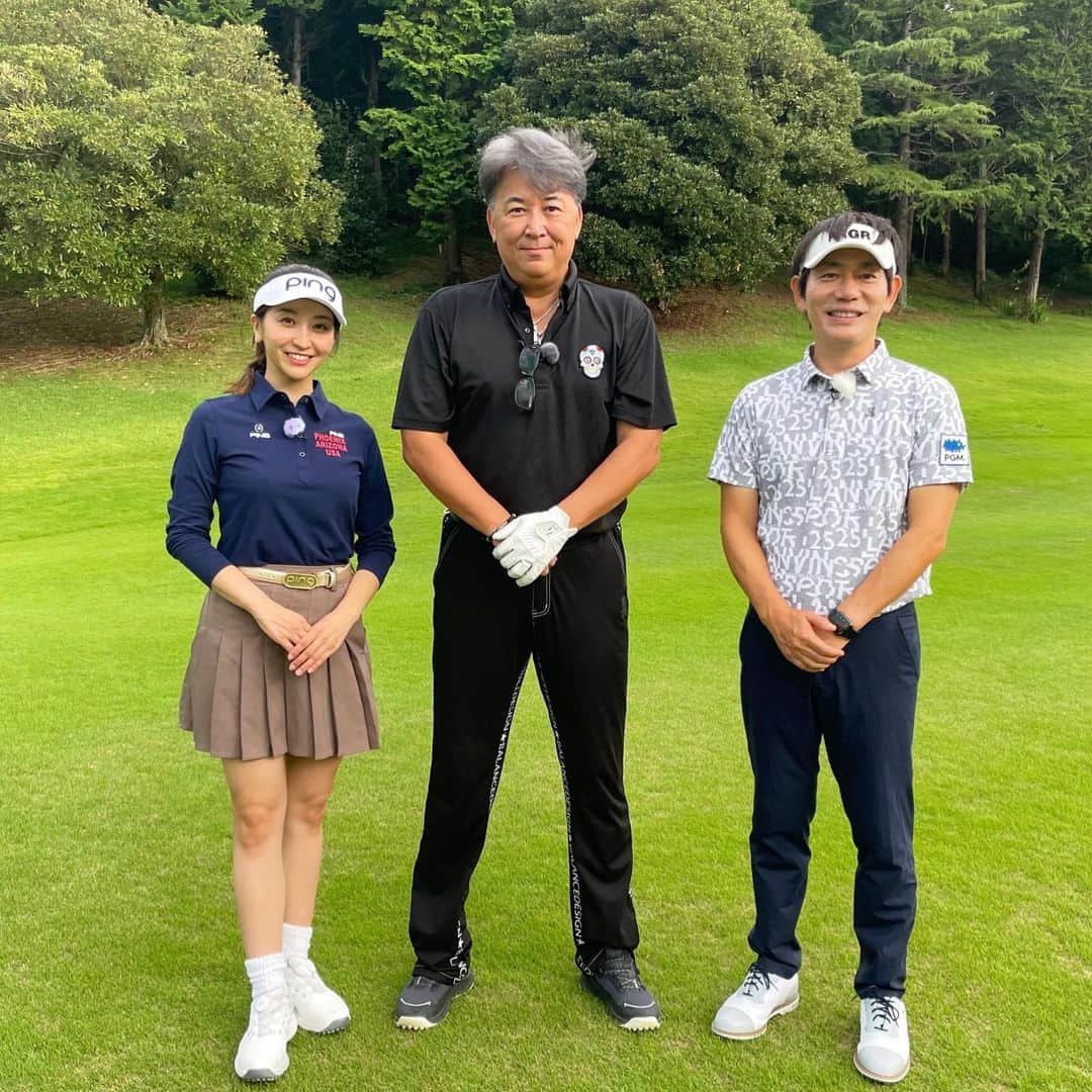 袴田彩会さんのインスタグラム写真 - (袴田彩会Instagram)「アップグレードゴルフ⛳️ 今回のゲストは嶋大輔さんです✨  チキンウィングという、肘を張ったスイングを修正！ すると驚くようなアフターに✨  TVerで見られるので、 ぜひご覧ください☺️  #テレビ東京  #アップグレードゴルフ  #嶋大輔 さん #内藤雄士 さん #袴田彩会」10月29日 11時54分 - ayae.ha