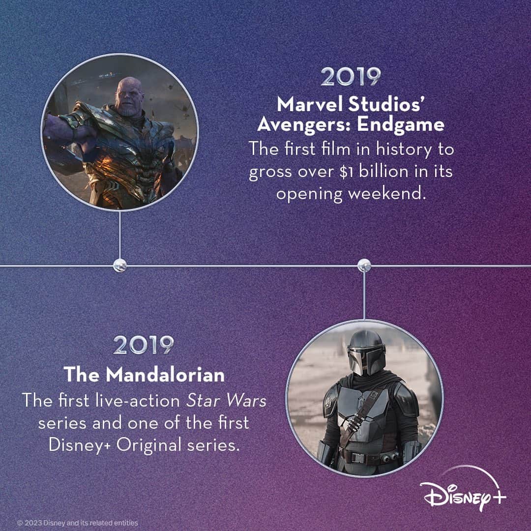 Disneyさんのインスタグラム写真 - (DisneyInstagram)「With Marvel Studios, Star Wars, and Disney+, the 2010s were a great time to be a Disney fan. Swipe through to experience the epic Disney happenings from the decade. ✨1️⃣0️⃣✨ #Disney100」10月29日 4時00分 - disney