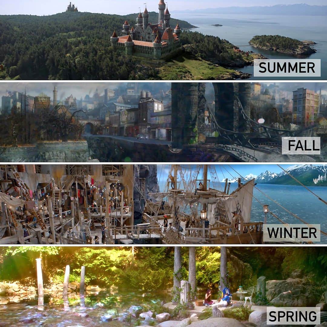 のインスタグラム：「Season's greetings, what’s your favorite? ☀️🍂❄️🌷 #DisneyDescendants」