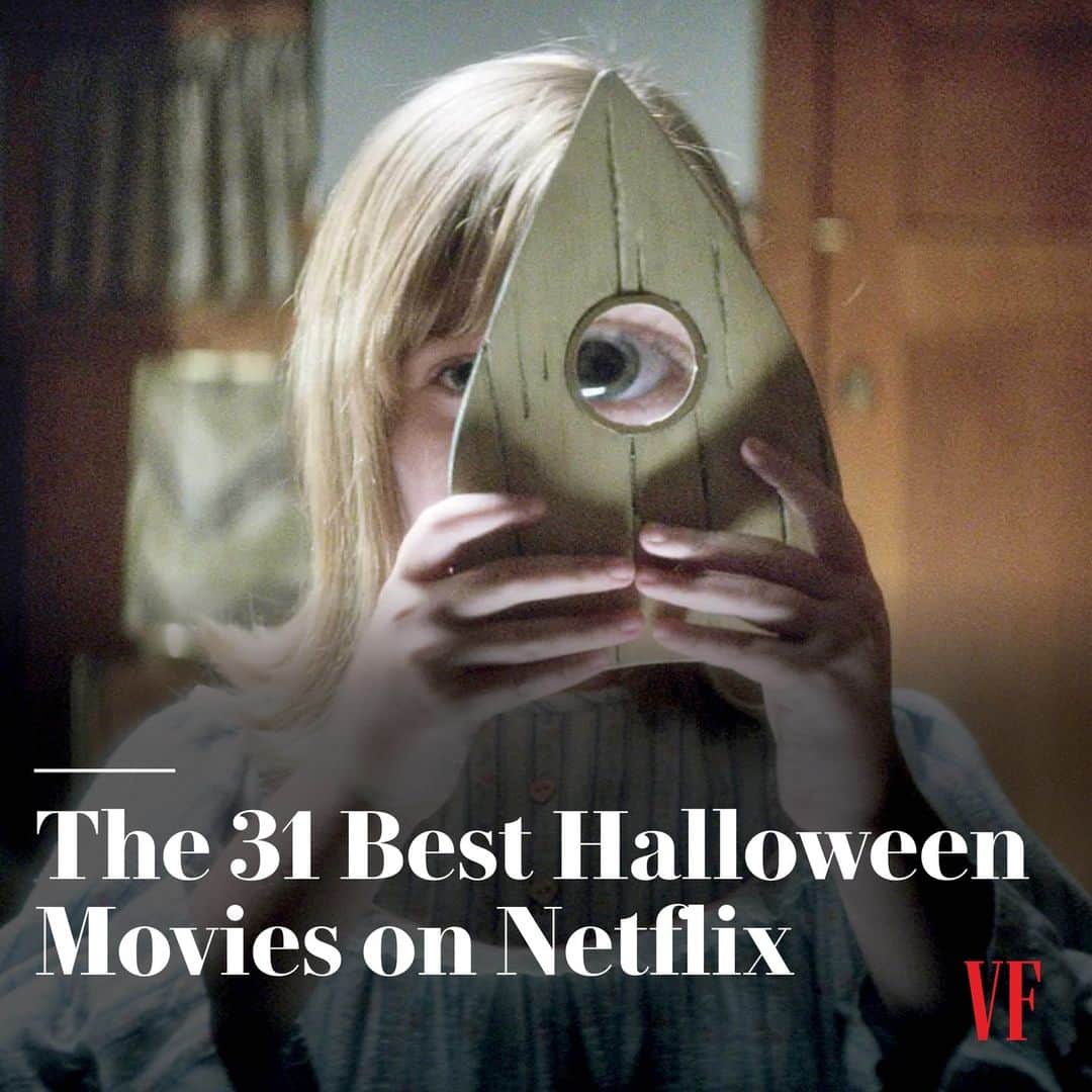 Vanity Fairのインスタグラム：「Staying in tonight? If you're looking to enjoy some chills and thrills from the comfort of your own home, tap the link in bio for a list of the 31 best Halloween movies you can stream on Netflix right now.」