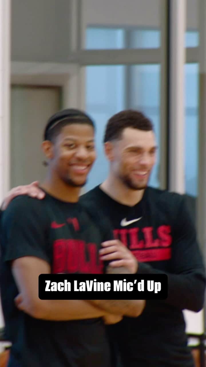 NBAのインスタグラム：「🗣️ @zachlavine8 mic’d up at @chicagobulls practice!  7:00pm/et: Bulls/Pistons on NBA App」