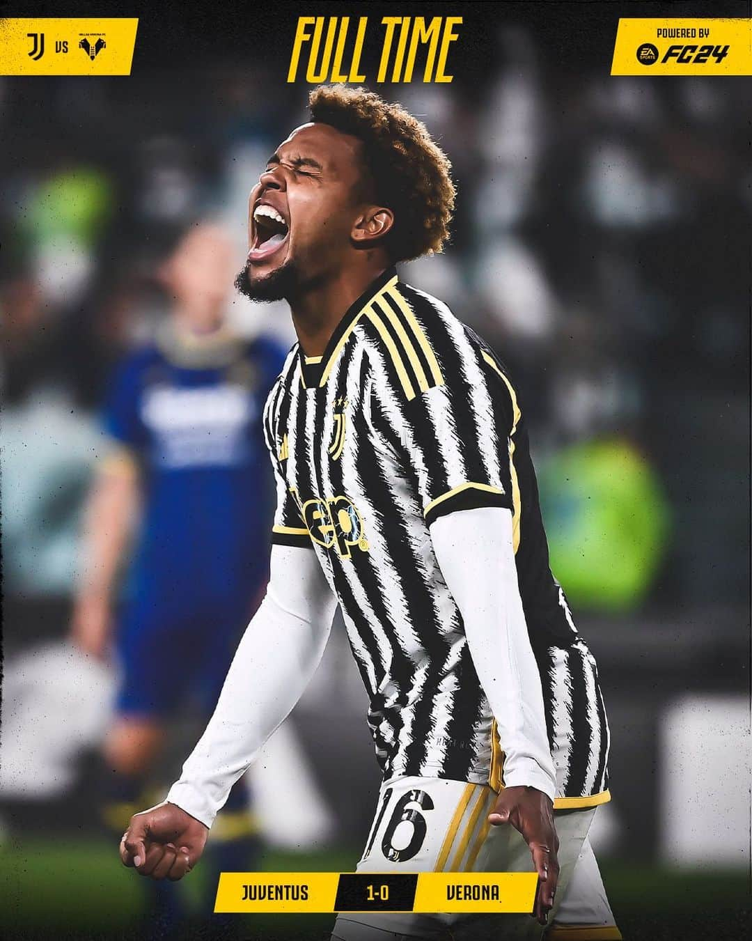 ユヴェントスFCのインスタグラム：「ALWAYS UNTIL THE LAST MINUTE!!! ⚽️🔥💪🤍🖤  @easportsfc @easportsfcit   #JuveVerona」