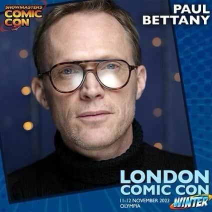 ポール・ベタニーのインスタグラム：「Hi, I am looking forward to meeting everybody at London Comic Con Winter on Saturday 11th November at Olympia"  @showmasters_events and #LCCWinter」