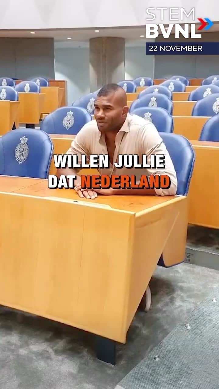 アリスター・オーフレイムのインスタグラム：「Nederland voorop en vooruit.  Een politiek die weer voor ons is en niet tegen ons. Verlangen we daar niet allemaal naar..?  BVNL maakt dit mogelijk! Daarom steun ik BVNL.   Stem op mij 22 november, plek 41 op de lijst.  Hiermee stem je niet alleen op mij, maar stem je ook voor het Belang Van Nederland. 🇳🇱  #BVNL #BelangVanNederland #verkiezingen22november」