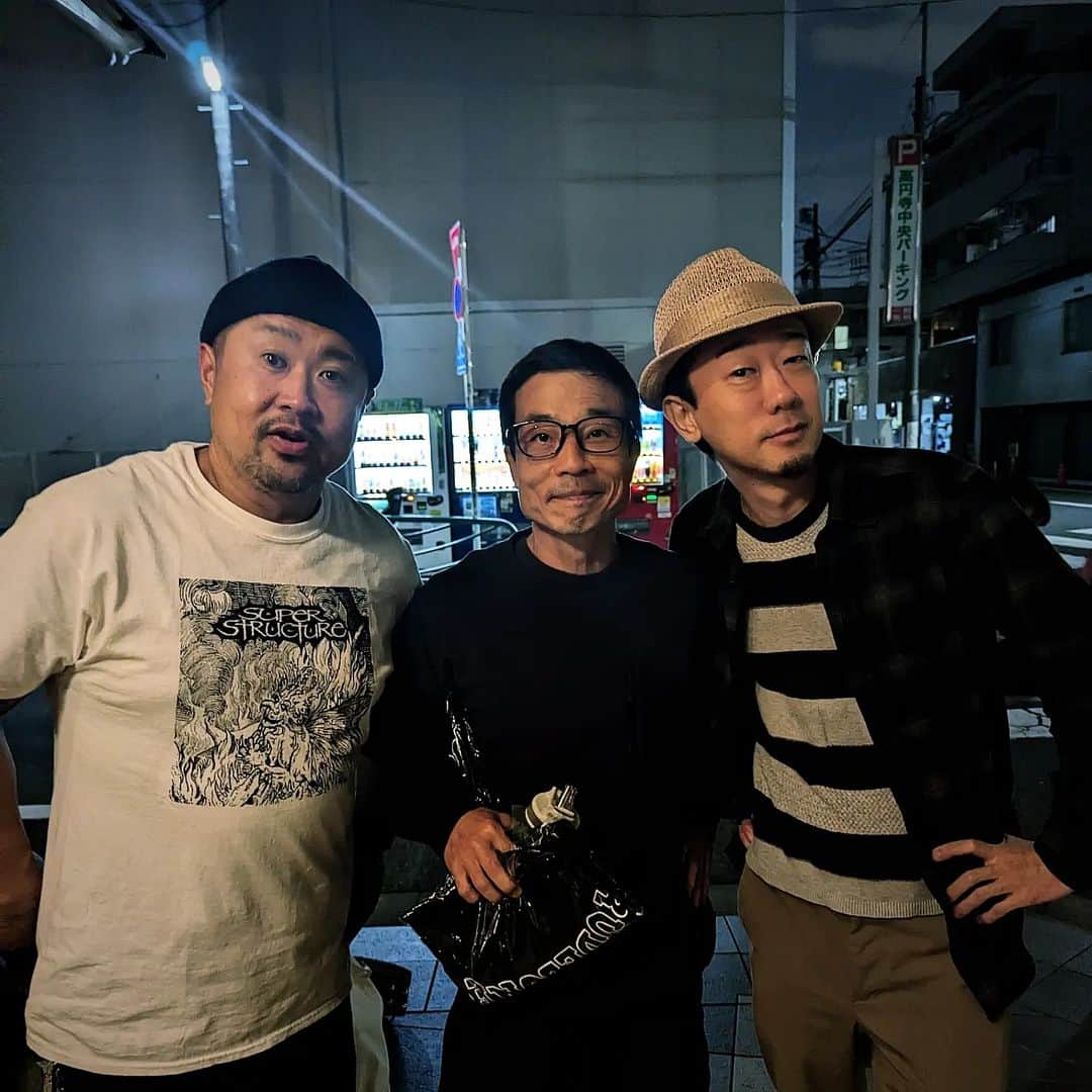 磯部正文のインスタグラム：「『高円寺HIGH15th & RUDE BONES 30th Anniversary モリヤスナイト feat. バリ3TV』  開業当時からお世話になっている高円寺HIGH 15周年のお祝い ＆30周年をむかえたRUDE BONES  久々の共演に昂った HAKAIHAYABUSAも良かったなあ バリ3TVのDJ選曲も良かったなあ  モリヤス＆皆々様ありがとうございました」