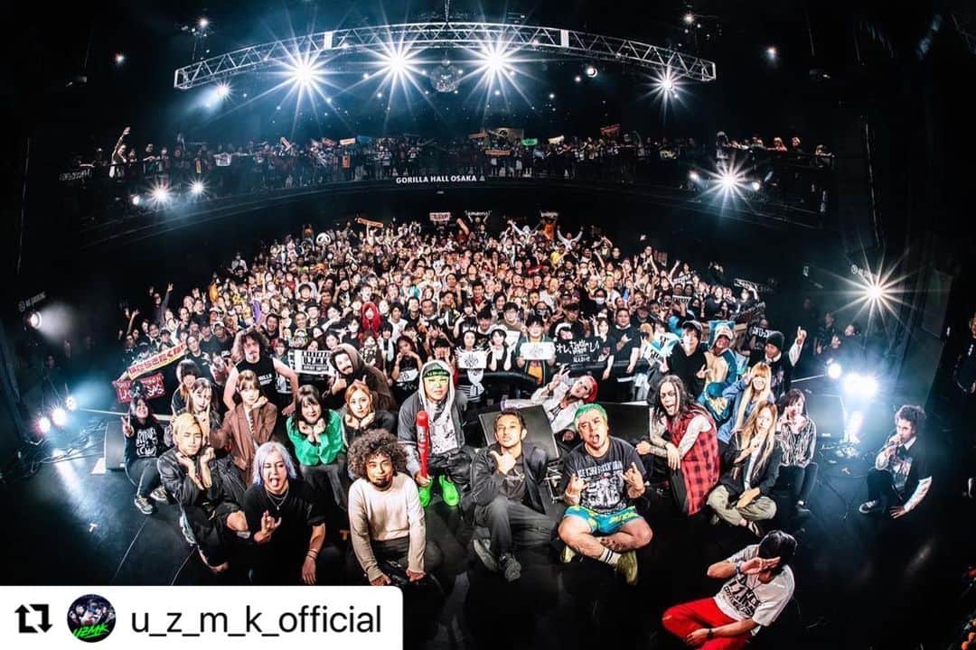 DUTTCHのインスタグラム：「みんなのパワーで、ええイベントに なりました。ありがとう‼️  #Repost @u_z_m_k_official with @use.repost ・・・ 🎃THANK YOU FOR COMING🎃  10.28 (SAT) UZMK pre. #GORRILAZUN2023 GORRILA HALL OSAKA  THANK YOU, SOLD OUT!  @UZMK_official #UZMK   📸by @more_than_bussamu」