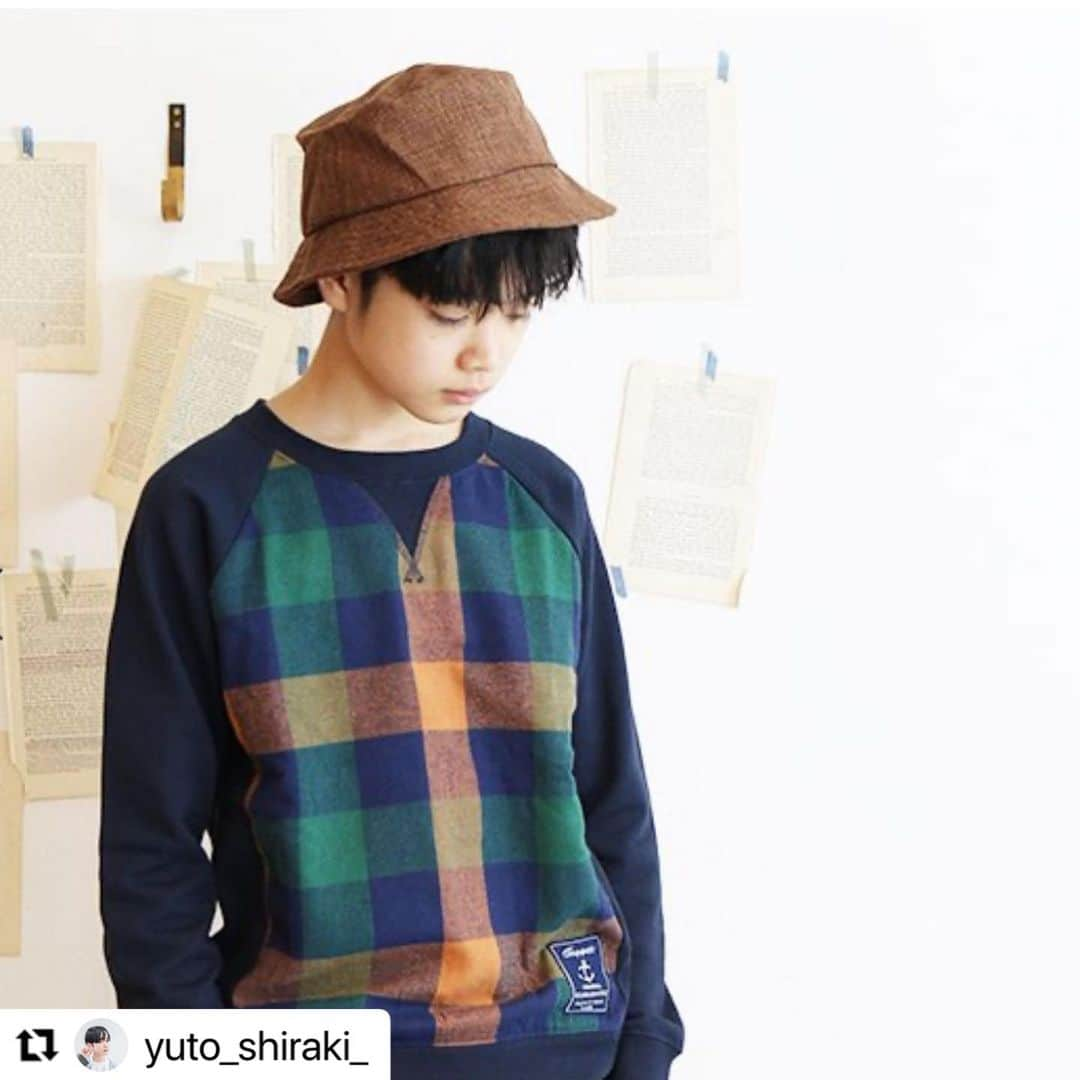 TAPPETのインスタグラム：「#Repost @yuto_shiraki_ with @use.repost ・・・ 9月☺︎☺︎... . . . @tappet  . . 秋色🍂✨ 2023AW . . . #秋色 #tappet #fashion #2023aw #junior  #ジュニアサイズ #カタログモデル  #yuto #yuto_stagram #ootd #秋ファッション #タペット」