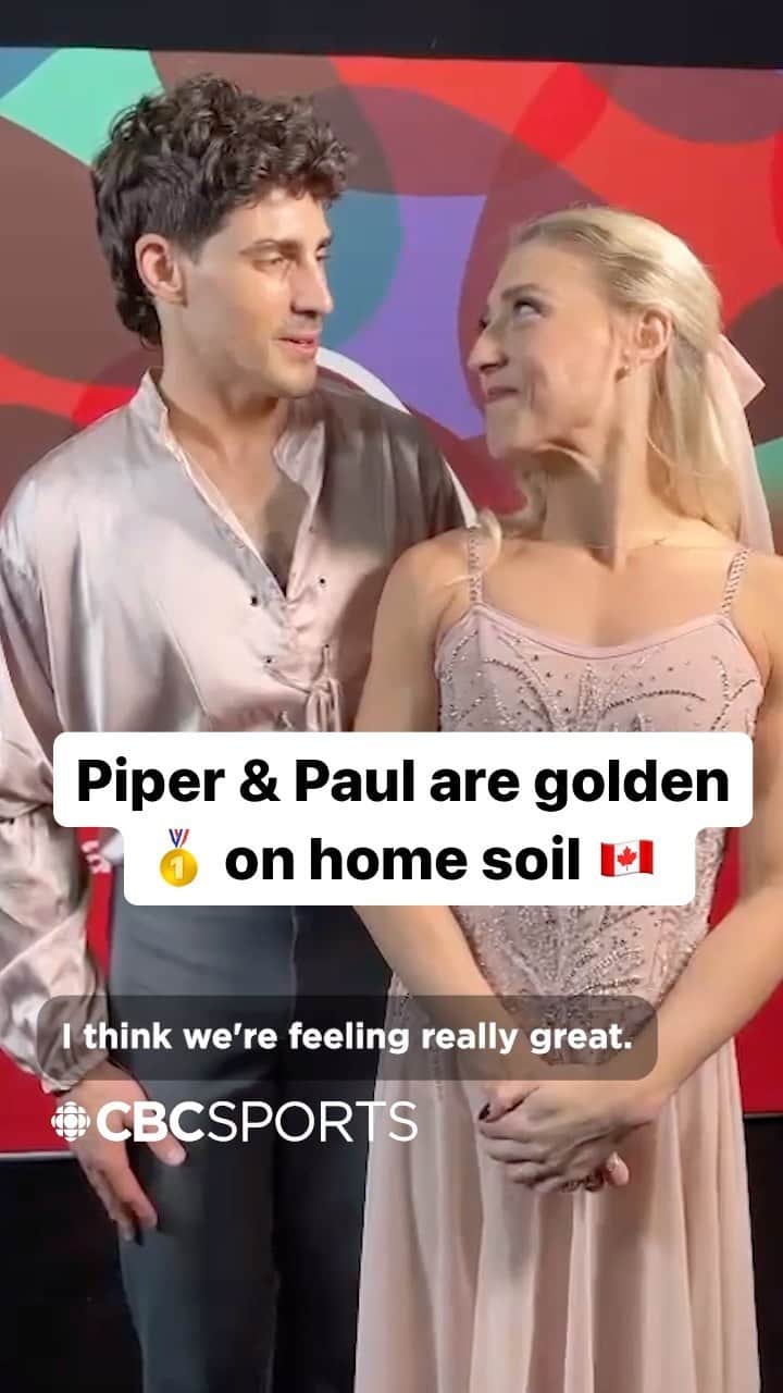 Skate Canadaのインスタグラム：「GOLD 🥇 🇨🇦   For the 4th consecutive time @pipergilles & @pauldpoirier are gold medallists at Skate Canada International 🙌   How much did you love their performance?   🎥: @skate_canada」