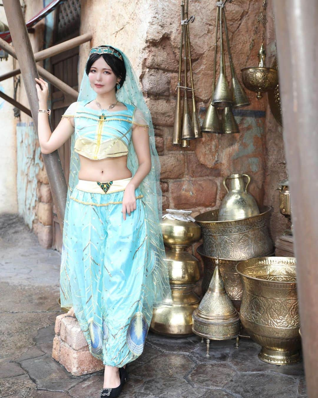 九条ねぎ あぴるさんのインスタグラム写真 - (九条ねぎ あぴるInstagram)「Princess Jasmine.🧞‍♂️  My favorite Disney movie is Aladdin.✨  photo @lennybook   #disney #disneycosplay #dハロ #dハロ仮装 #cosplay #japanesegirl」10月29日 10時14分 - negi_kujyo