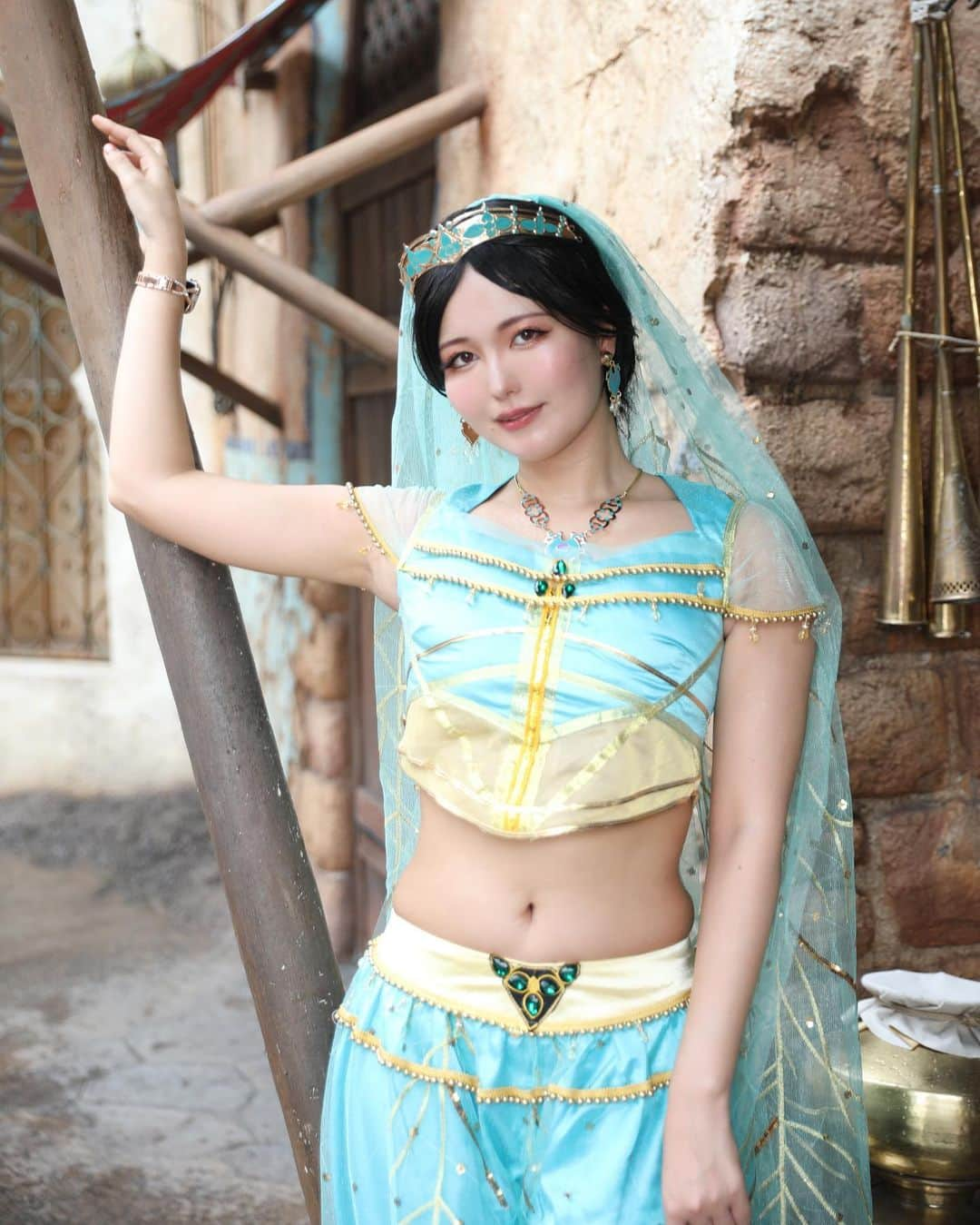 九条ねぎ あぴるさんのインスタグラム写真 - (九条ねぎ あぴるInstagram)「Princess Jasmine.🧞‍♂️  My favorite Disney movie is Aladdin.✨  photo @lennybook   #disney #disneycosplay #dハロ #dハロ仮装 #cosplay #japanesegirl」10月29日 10時14分 - negi_kujyo