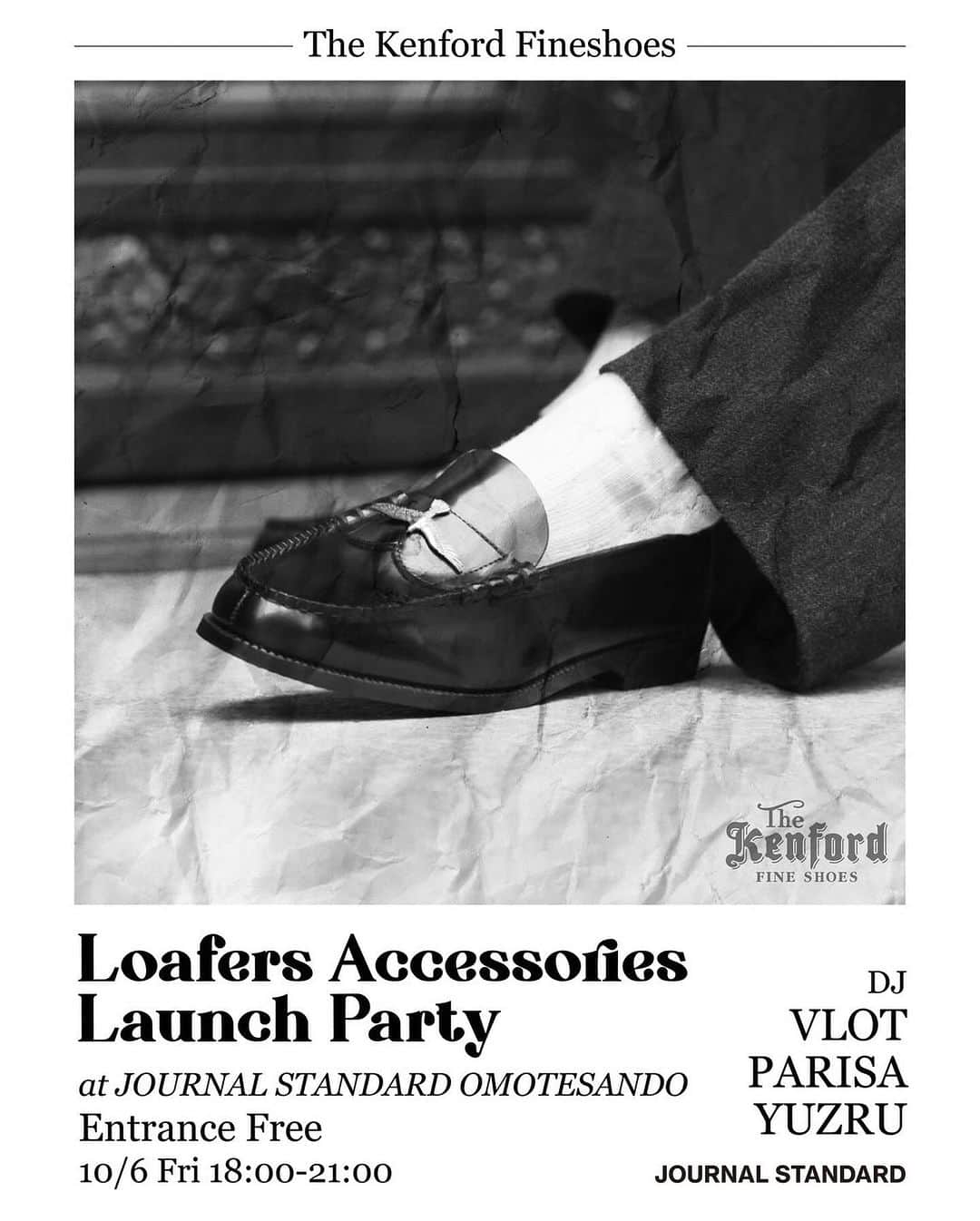 JOURNAL STANDARDさんのインスタグラム写真 - (JOURNAL STANDARDInstagram)「革靴の新たな価値観を構築することをコンセプトに、 MADE IN JAPANのクラシックローファーのみを幅広いデザインで発信する 〈The Kenford Fineshoes / ケンフォードファインシューズ　@kenford_fineshoes_official〉は、  ローファーに取り付ける真鍮製のアクセサリーを10/6(金)18:00より販売。   アッパー中央部分の切れ込みに1セントを挟み込むローファー独自の文化をケンフォードなりに解釈し、 ＜IN-PUT-OUT @in_put_out ＞と共同製作したアクセサ リー。自身で装着を行うだけで、シンプルなデザインにビットローファーのような装飾性をもたらすことが可能となる。  ”プレッピースタイル“をアップデートしたスタイリングと共に表現したルックは、ルーツを尊重しながら進化をしていくブランドのアティチュード を示している。  また、商品の発売に合わせて、東京・名古屋・京都・福岡のジャーナル スタンダード内に期間限定Popup Storeをオープン。  １店舗目となるジャーナル スタンダード表参道店では、10/6(金)18:00よりローンチパーティーを開催する。  #kenford #inputout ----------------------------------------------------------- “Loafers Accessories” Launch Party  10/6 Fri 18:00~21:00 at JOURNAL STANDARD OMOTESANDO  Entrance Free ----------------------------------------------------------- VLOT @prod_by_vlot PARISA @parisakanno YUZRU @yuzrusaeki -----------------------------------------------------------  . Popup Store “IRIBITARI” at JOURNAL STANDARD  10/6 Fri-10/15 Sun JOURNAL STANDARD OMOTESANDO @jsomotesando  10/20 Fri -10/29 Sun BAYCREW’S STORE NAGOYA @baycrewsstore_nagoya  10/31 Tue - 11/12 Sun JOURNAL STANDARD KITASENJU  11/3 Fri -11/12 Sun JOURNAL STANDARD KYOTO @js.kyoto  11/17 Fri – 11/26 Sun JOURNAL STANDARD FUKUOKA  @jsfukuoka   -----------------------------------------------------------  #2023aw #journalstandard #baycrews #fashion #journalstandardmens #journalstandardladies #ジャーナルスタンダード」10月5日 19時00分 - journalstandard.jp