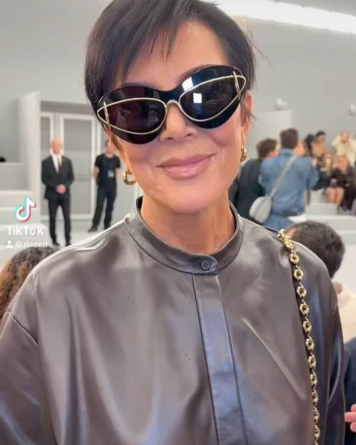 Dazed Magazineのインスタグラム：「Top 🔟 answers from Paris Fashion Week SS24 season 🚀 See you in January 🫡 ⁠ ⁠ Featuring @krisjenner, @tayrussell, @jennaortega, @kit.connor, @zayawade, @emmachamberlain, @alexconsani, @eartheater, @emrata, and @quenblackwell⁠ ⁠ Follow Dazed on TikTok for more and check #DazedFashionTV for all your fashion week updates 📺✨⁠ ⁠ 🤳🏼 @mariosmystidis⁠ ⁠ #DazedFashion #PFW #SS24 #ParisfashionWeek #KrisJenner #TaylorRussell #JennaOrtega #KitConnor #ZayaWade #EmmaChamberlain #AlexConsani #EarthEater #Emrata #QuenBlackwell」