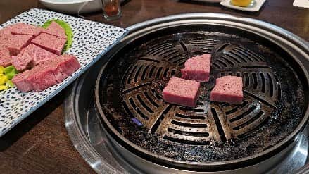 高須克弥のインスタグラム：「かっちゃん復活祝い焼き肉パーティーなう」