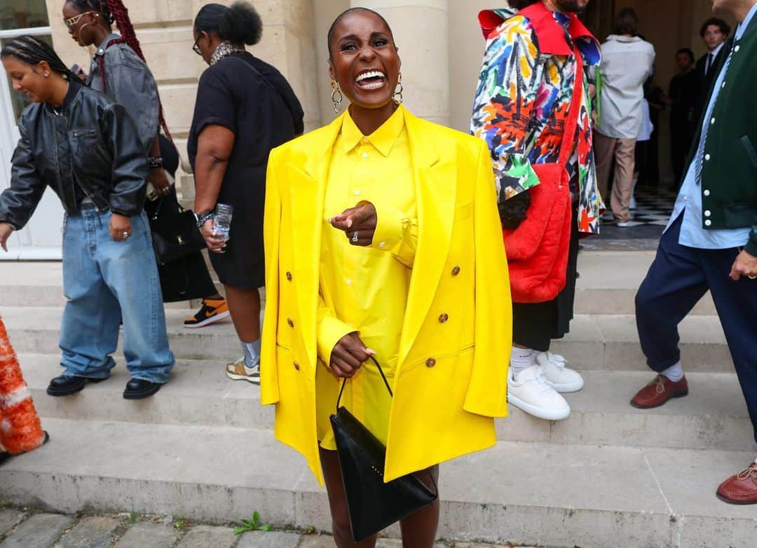 Nordstromのインスタグラム：「Reimagined tailoring was trending on the streets of Paris Fashion Week, and these celebs’ outfits were some of our favorites. Swipe for fall wardrobe inspiration. 📸: @mrstreetpeeper」