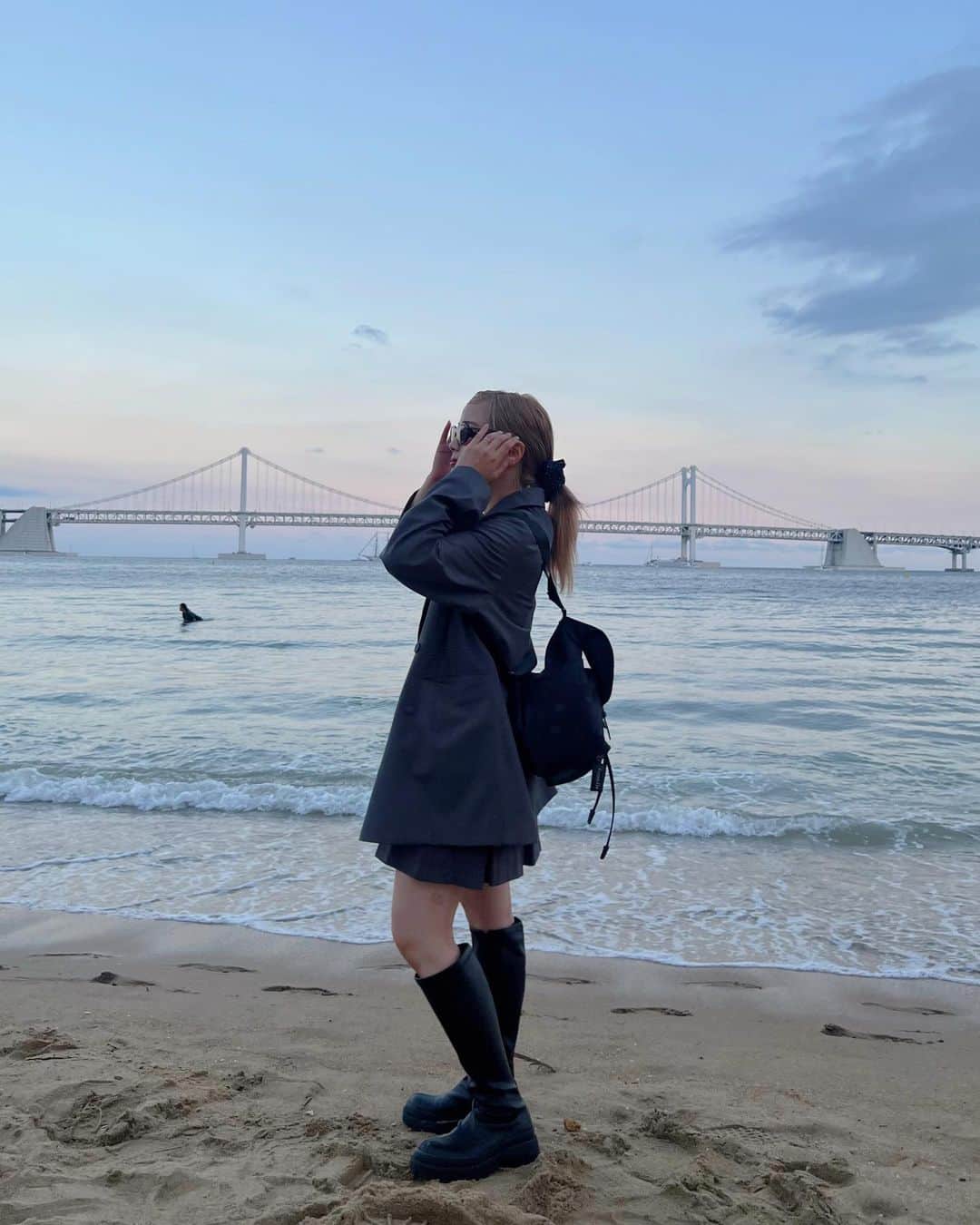 安中芙美さんのインスタグラム写真 - (安中芙美Instagram)「釜山の海🌊」10月5日 12時18分 - fumitwinsworld