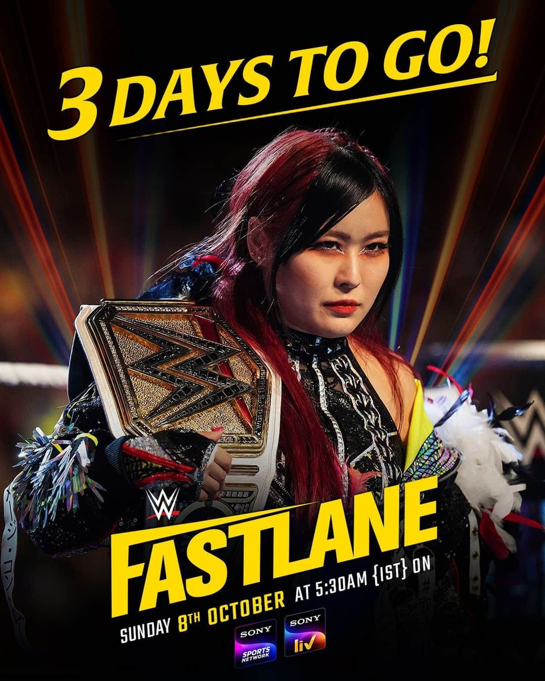 紫雷イオさんのインスタグラム写真 - (紫雷イオInstagram)「Can IYO SKY retain the #WWE Women's Championship in a #TripleThreat Match in 3 days at #WWEFastlane?」10月5日 12時31分 - iyo_sky