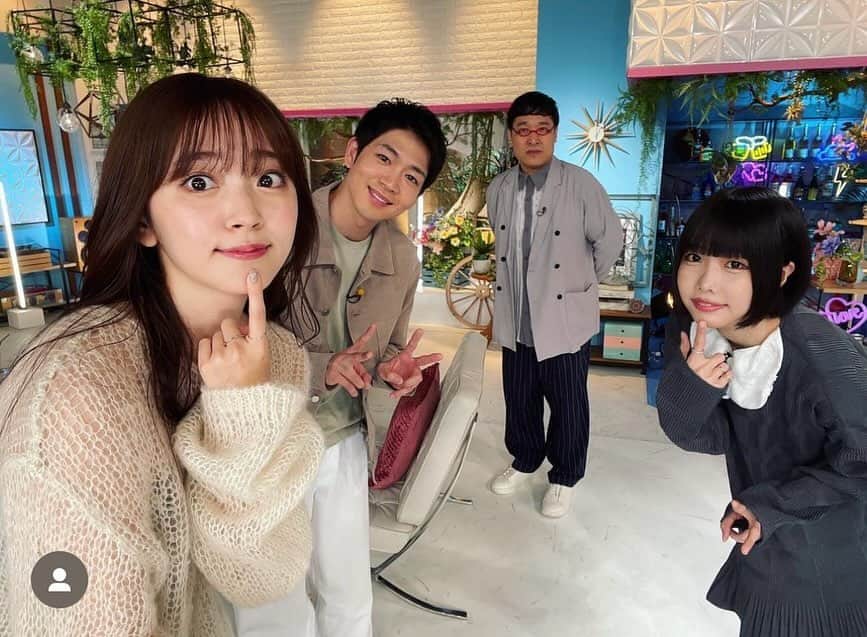 のインスタグラム：「今日深夜０時45分〜「あざとくて何が悪いの？」 前回ご一緒した松下洸平さんことチョロ平とお邪魔しました 「修羅場」だらけ。」