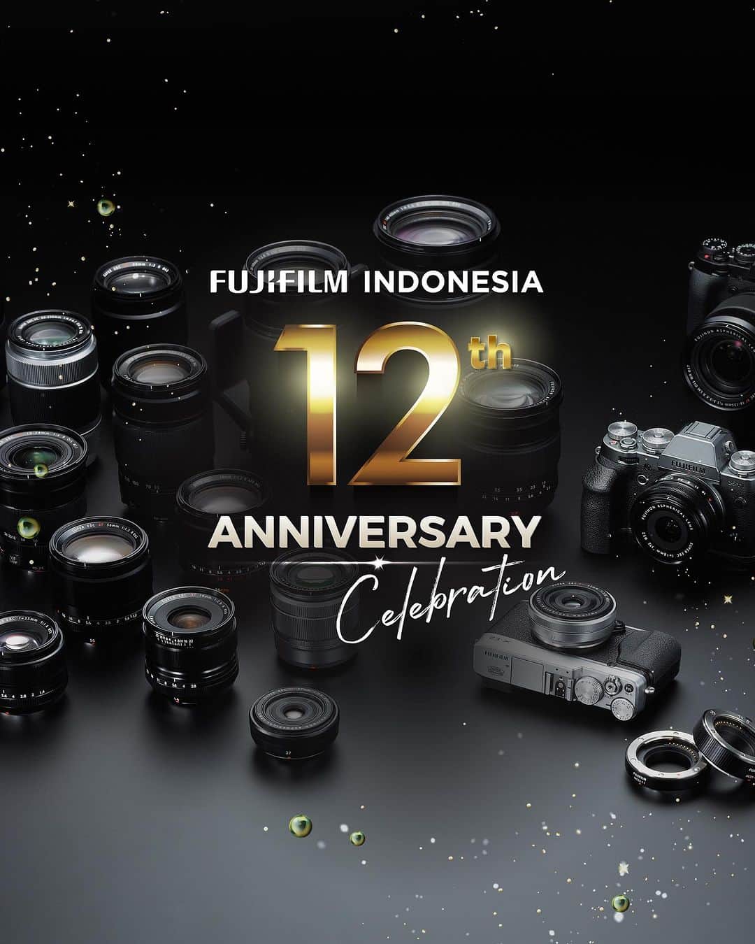 FUJIFILM INDONESIAのインスタグラム：「Fujifilm Indonesia kembali bagi-bagi hadiah  Tak terasa sudah 12 tahun Fujifilm Indonesia hadir dan mewarnai dunia fotografi dan videografi di Indonesia.   Untuk merayakannya Fujifilm Indonesia mengajak kamu membuat Video Reels dengan tema “Fujiflm Indonesia 12th Anniversary”.   Simak syaratnya:  1. Follow @fujifilm_id, @instaxindonesia, @astalift_indonesia dan @chatfoto_id 2. Share postingan ini di IG Story 3. Like, comment & tag 3 teman kamu di postingan ini 4. Pastikan akun IG dengan profil Asli & tidak private  Menangkan 12 Instax Square Link untuk kamu yang videonya terpilih dengan cara:  1. Buat & upload video dengan tema Fujifilm Indonesia 12th Anniversary sekreatif mungkin dengan format rasio 9:16 vertikal 2. Ucapkan harapan kamu dalam rangka ulang tahun ke-12 Fujifilm Indonesia 3. Durasi video minimal 15 detik maksimal 59 detik 4. Gunakan hashtag #12thFujifilmIDAnniversary, #Fujifilm_id 5. Pastikan video adalah karya asli, tidak ada pelanggaran hak cipta tau hak intelektual 6. Gunakan musik yang sesuai dengan ketentuan IG Reels atau bebas hak cipta 7. Periode pengiriman 5-12 Oktober  Segera ikuti kompetisinya, 12 pemenang terpilih akan diumumkan di IG Stories @fujifilm_id pada 13 Oktober 2023!  #Fujifilm_id #FujifilmIndonesia #12thFujifilmIDAnniversary」