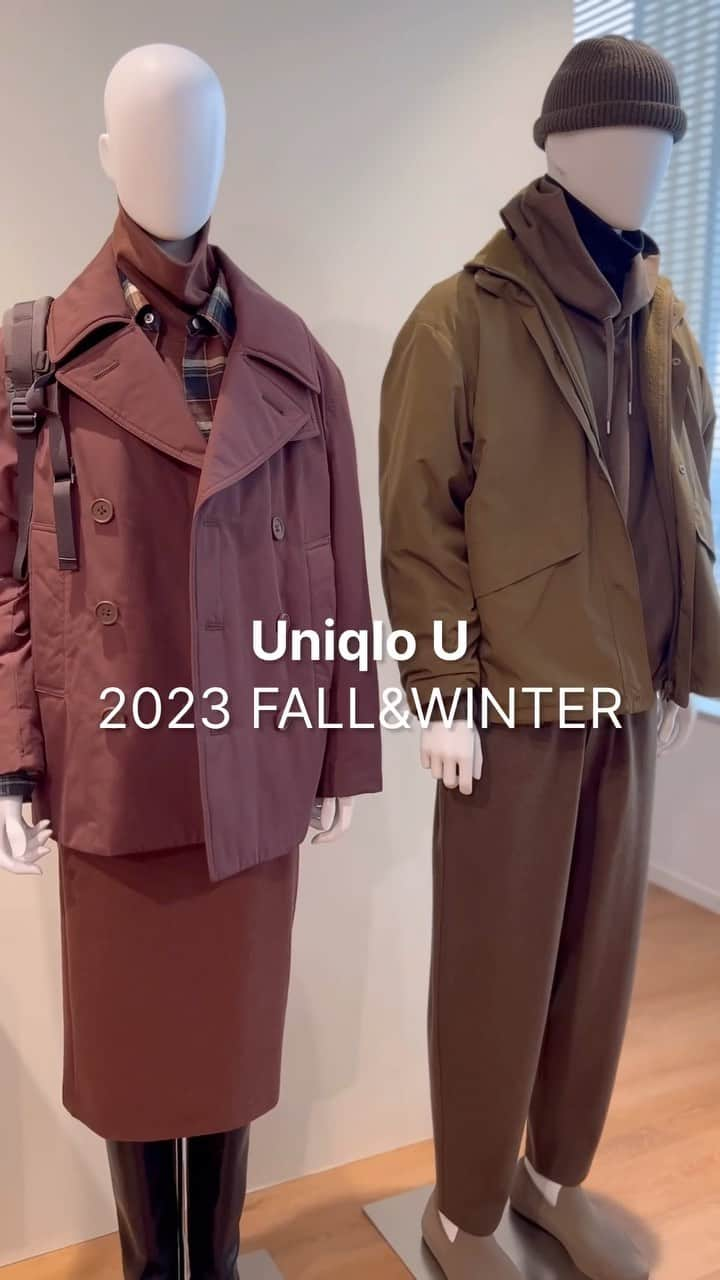 0510_nanaのインスタグラム：「❥ ❥ ❥Uniqlo U 2023FW  Uniqlo U試着してきましたー。  今回のテーマは｢イージーシック｣ リラックスできて、それでいてユニクロらしく機能面も優れたラインナップ。  プレスの方に聞いたおすすめ。 推し素材はブラッシュドジャージー。 推し色はあずき色。  試着アイテムの感想はまた。  #uniqlou #ユニクロユー #uniqlo #ユニクロ #ユニクロコーデ #ジャージーテーラードジャケット #ブラッシュドジャージーパンツ #ブラッシュドジャージータートルネックt #ステンカラーコート #デニムシャツジャケット #メリノブレンドボリュームスリーブセーター #デニムストレートパンツ #デニムイージースカート #モックネックニットワンピース #チャンキーストール #パデッドボリュームジャケット #プレミアムラムローゲージセーター #locari #骨格ストレート #骨格ストレートコーデ#プチプラコーデ #パーソナルカラーオータム  #イエベ秋 #イエベ秋コーデ #40代コーデ #アラフォーコーデ #50代コーデ #アラフィフコーデ」