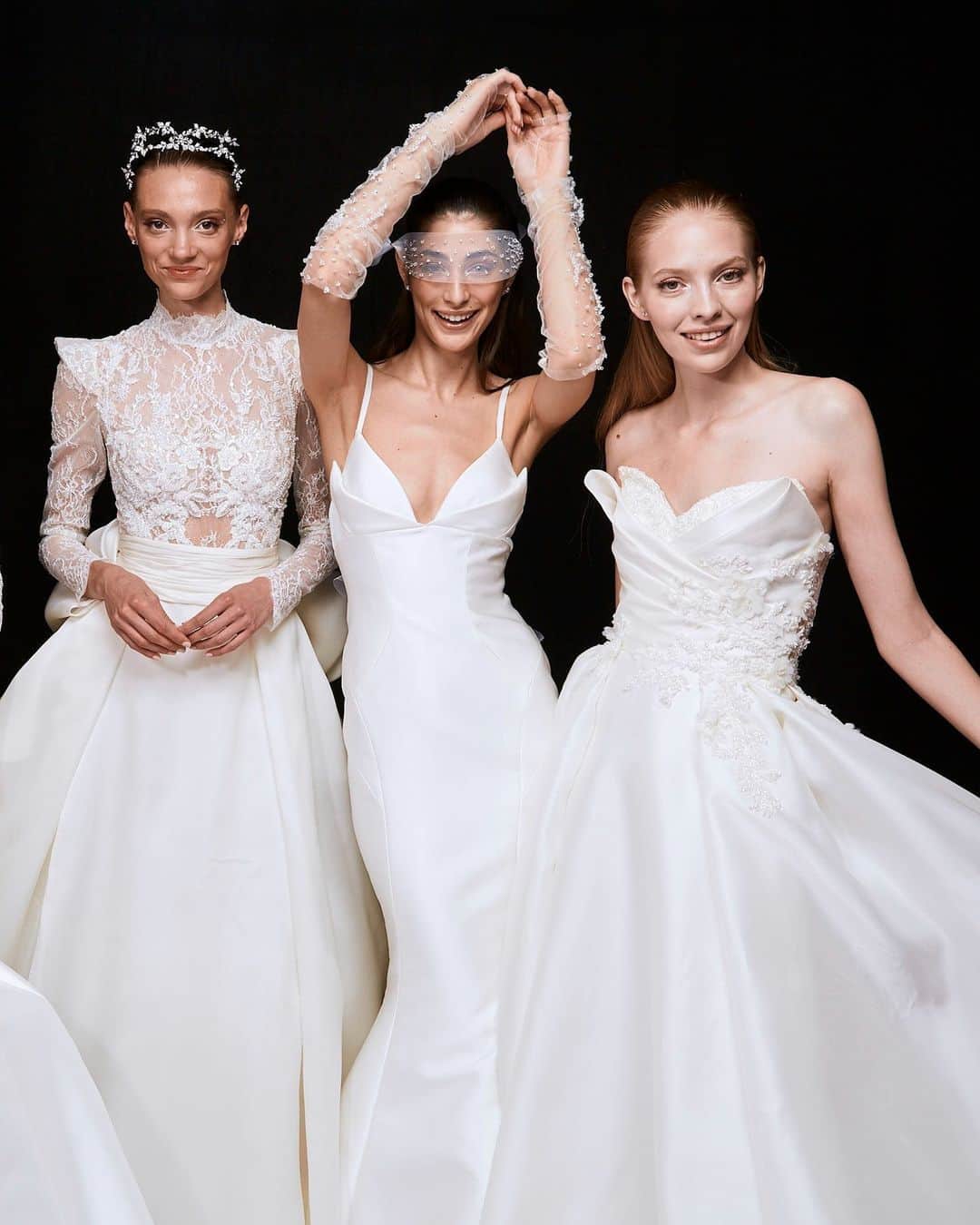 のインスタグラム：「Transport yourself back to the mesmerizing April evening where we unveiled the future of bridal fashion. Every gown, every detail, etched in our hearts forever 💛 #PronoviasFashionShow  The new #AtelierPronovias collection is arriving in stores, discover the new styles available at our in-store event from October 5-9th, link in bio to book your appointment🔗」